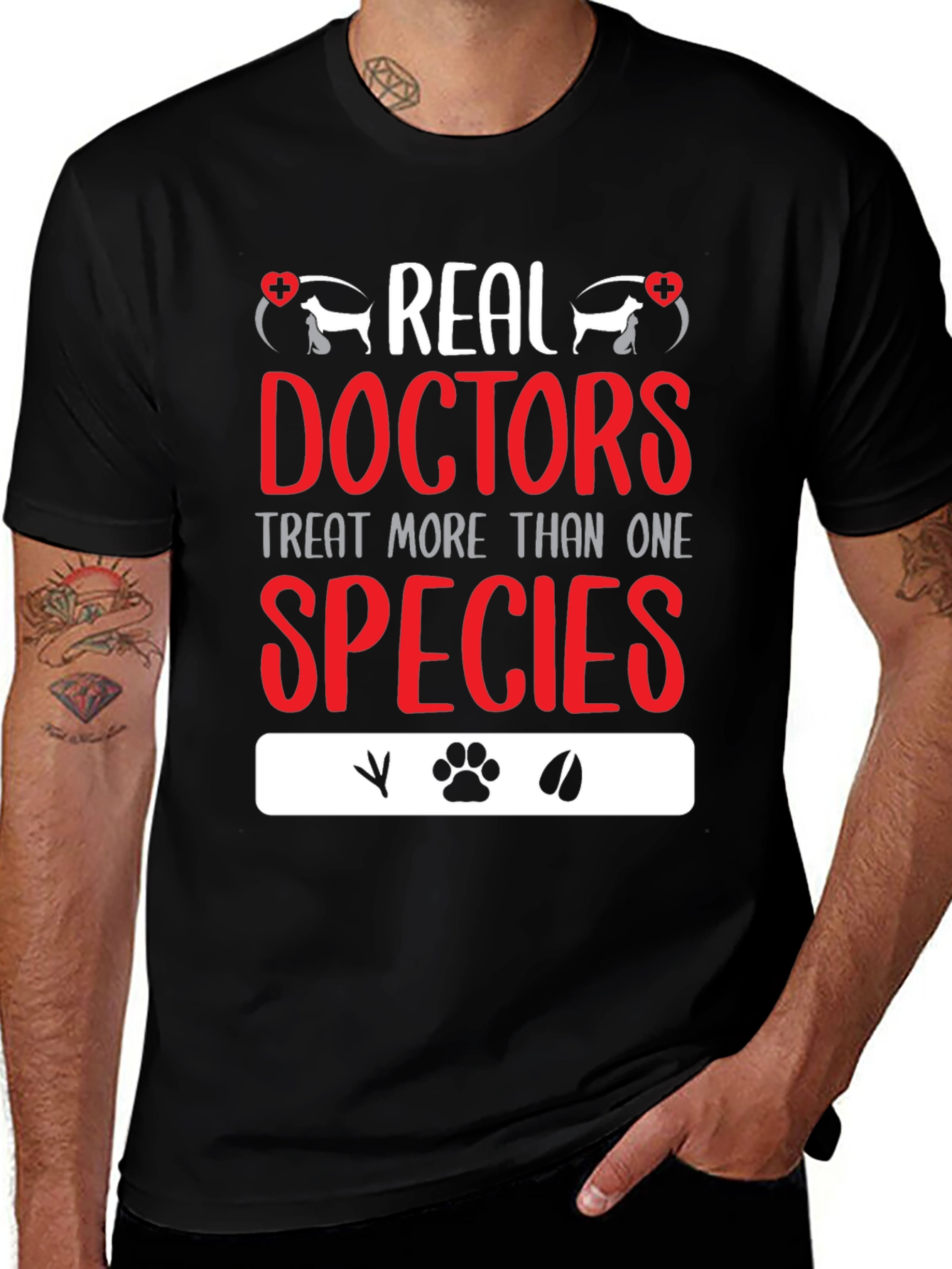 Veterinarian T-Shirt: Real Doctors Treat All Species