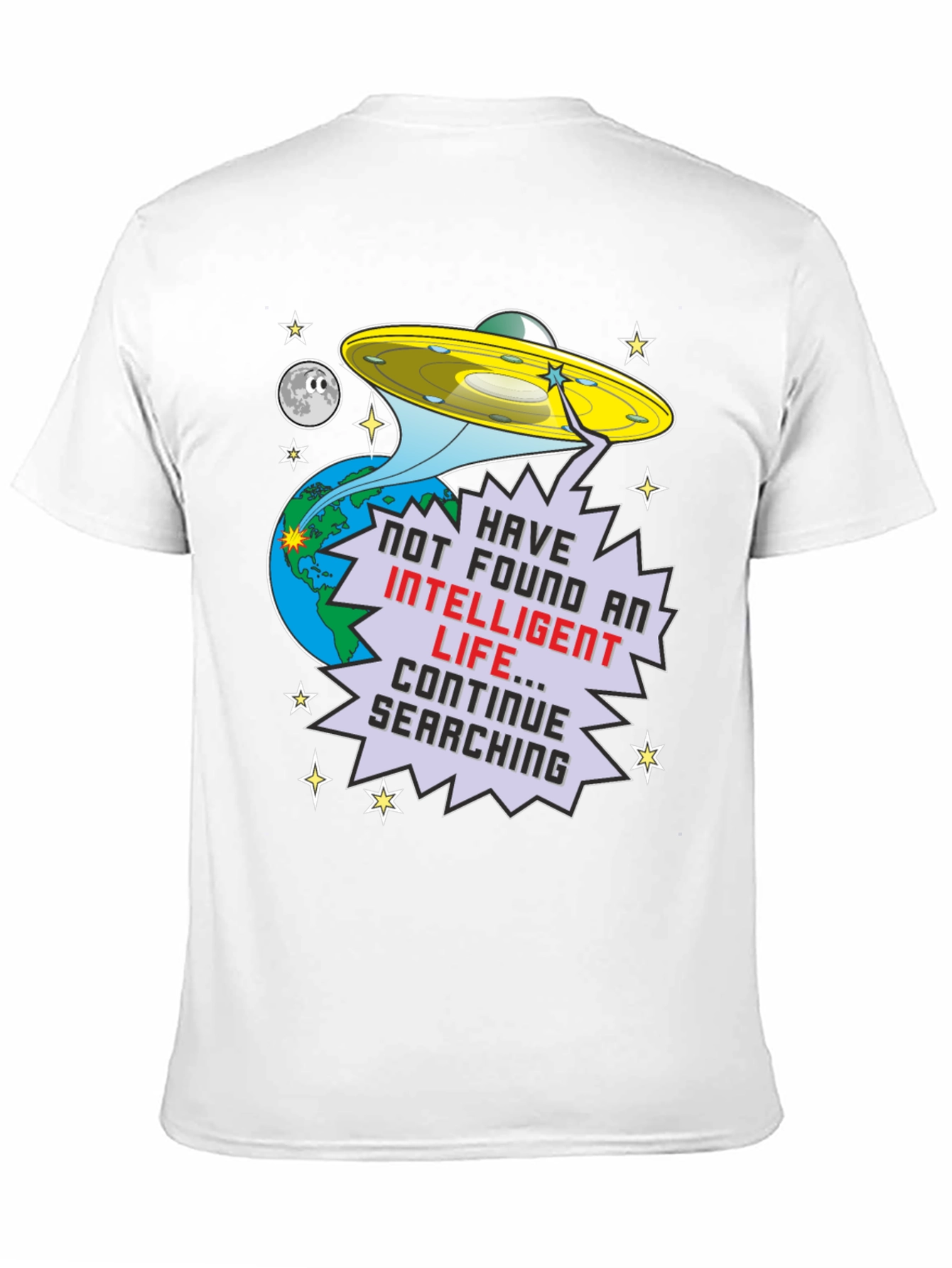 Funny Alien Abduction UFO T-Shirt - Continue Searching