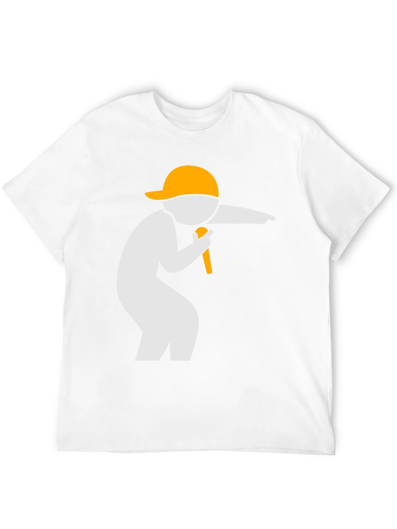 Cool Graphic Tee: Rapper Design - Black Cotton T-Shirt