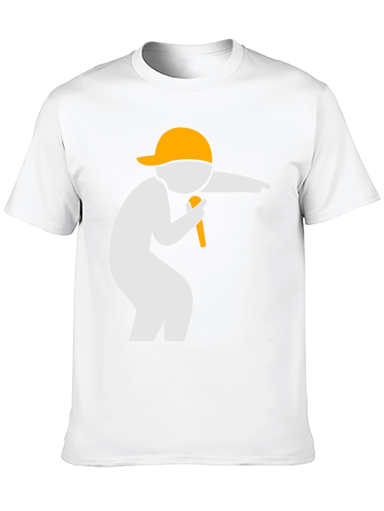 Cool Graphic Tee: Rapper Design - Black Cotton T-Shirt