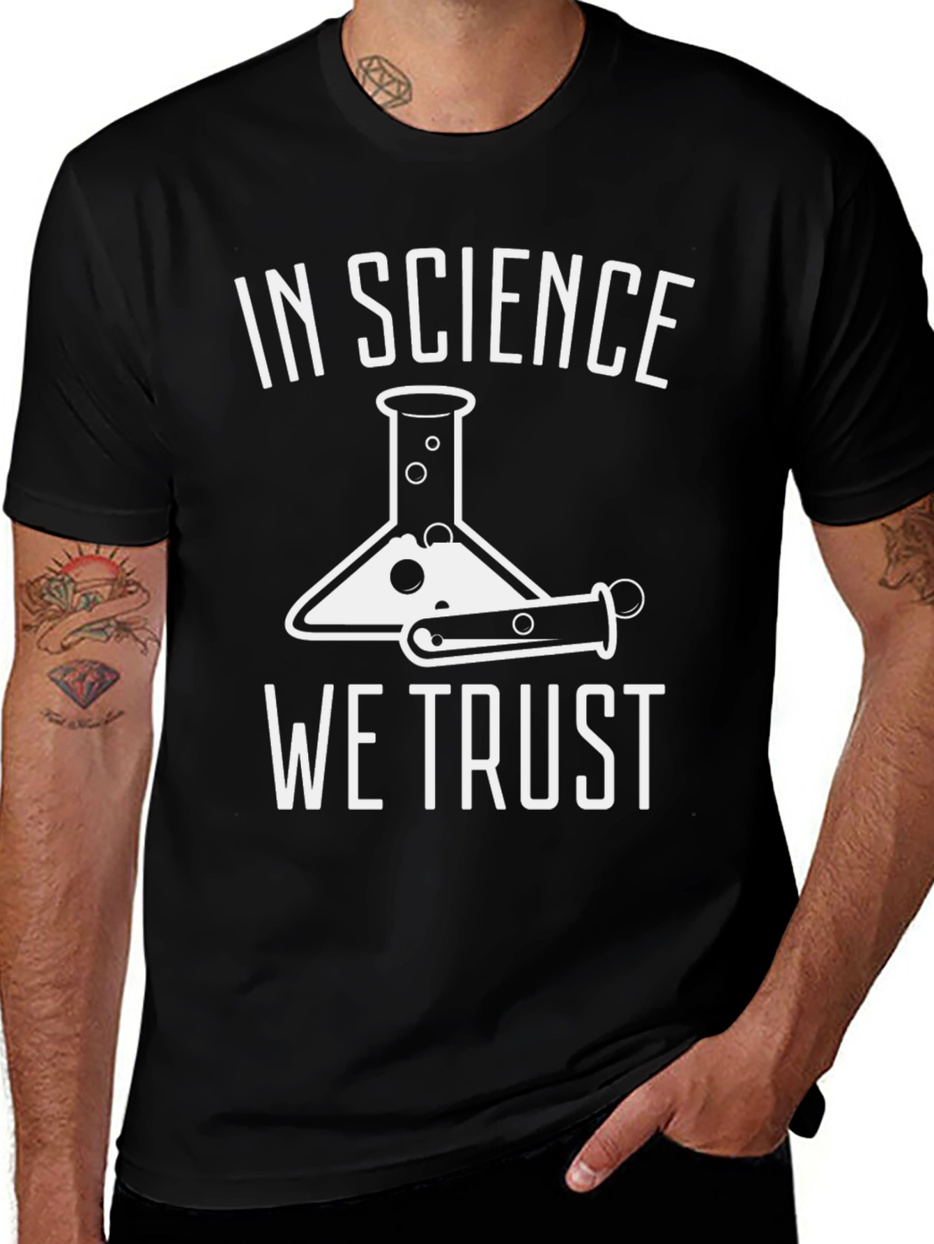 In Science We Trust T-Shirt - Black Science Gift