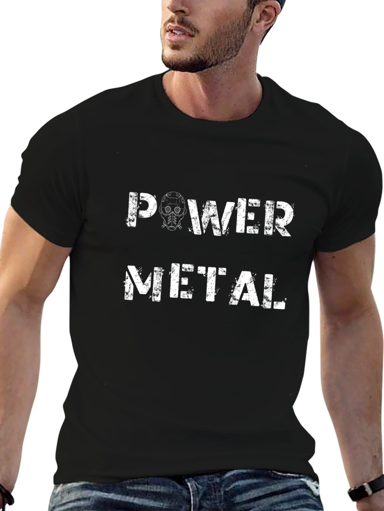 Power Metal Graphic T-Shirt - Black