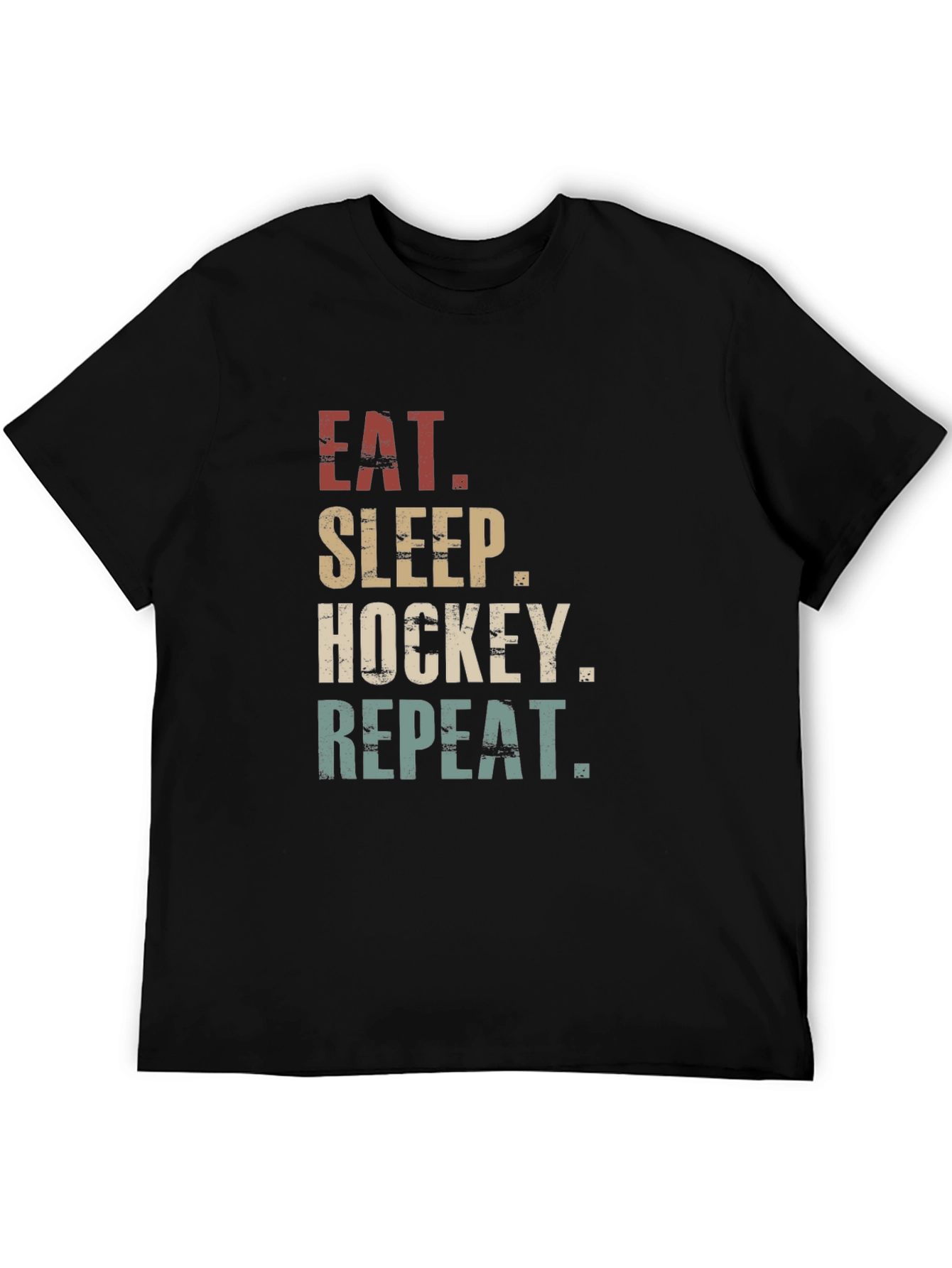 Eat Sleep Hockey Repeat Graphic T-Shirt