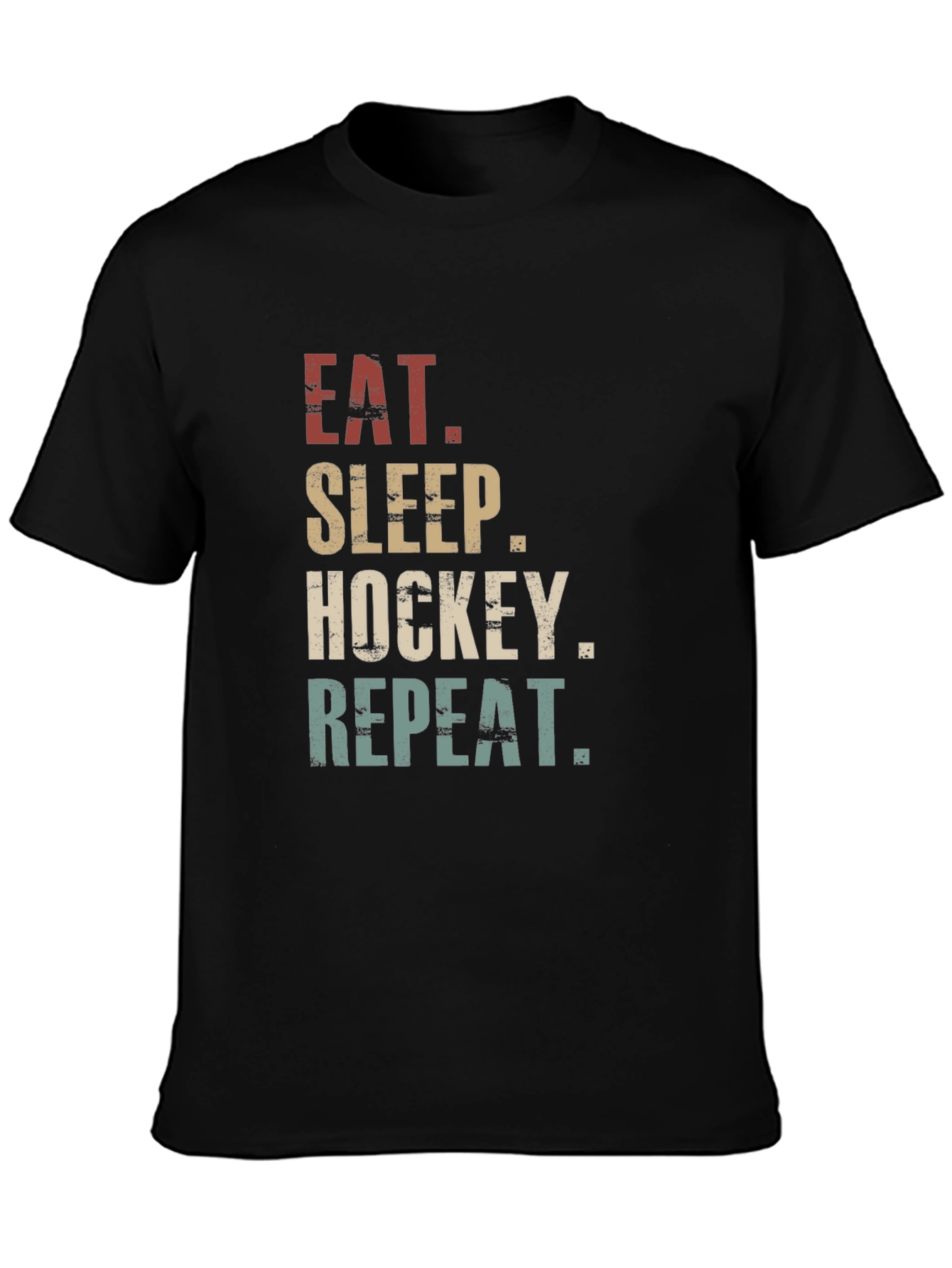 Eat Sleep Hockey Repeat Graphic T-Shirt