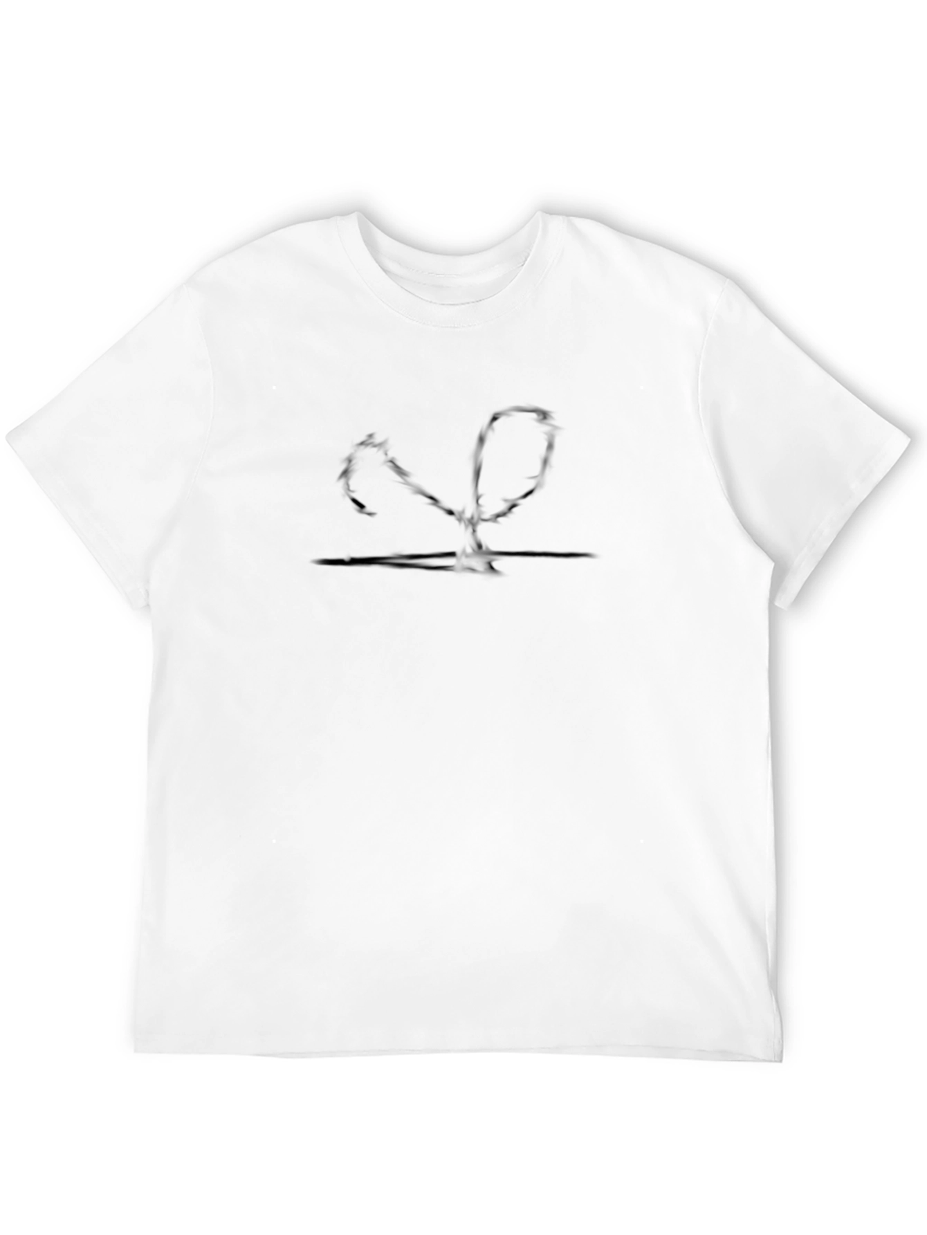 Black Abstract Graphic Tee