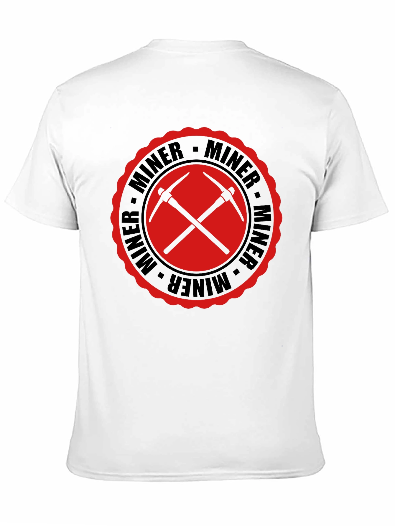 Miner Graphic Tee - Black Cotton T-Shirt
