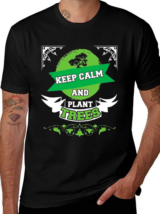 Keep Calm and Plant Trees Graphic Tee