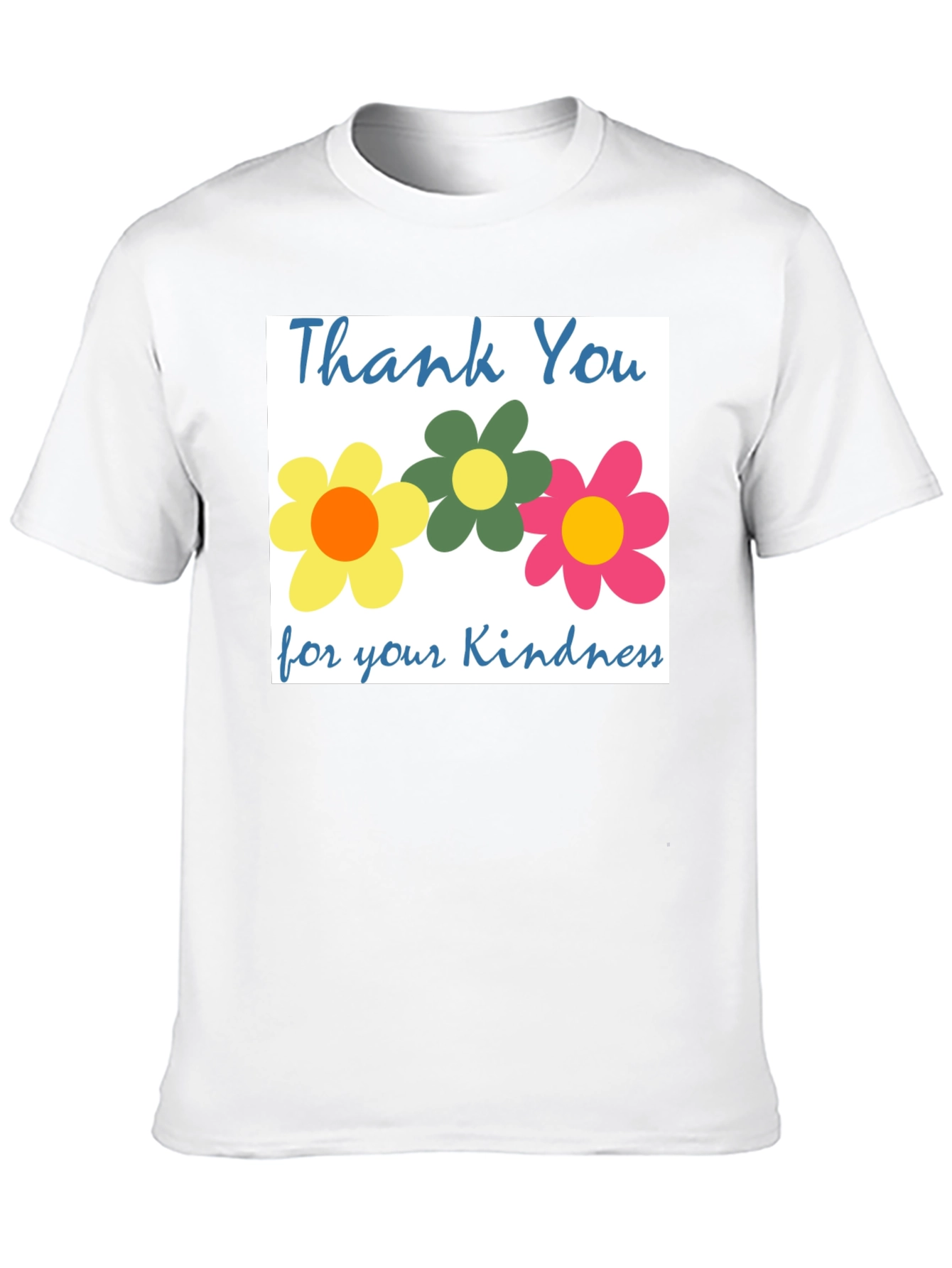 Thank You Flowers T-Shirt - Kindness Appreciation Tee