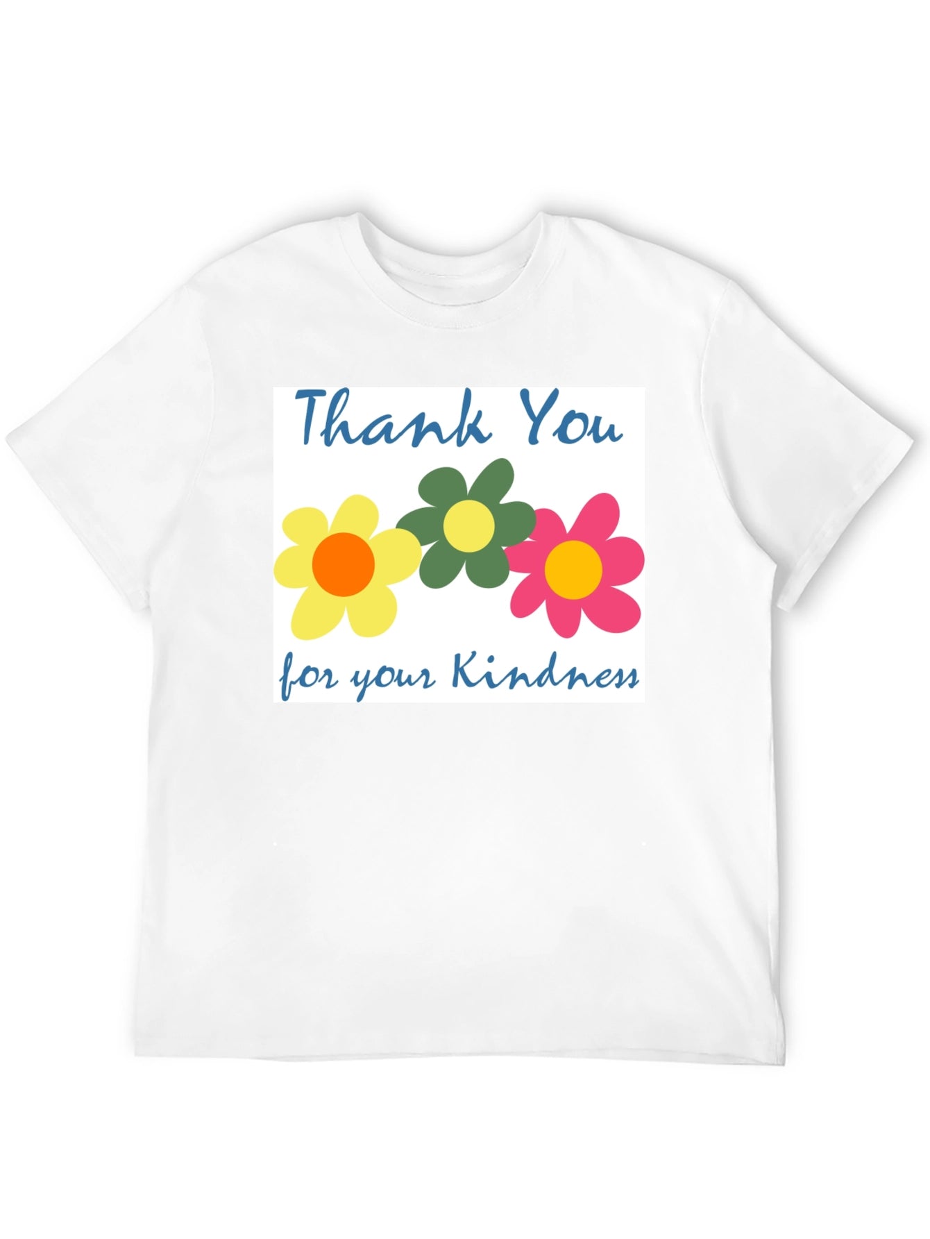 Thank You Flowers T-Shirt - Kindness Appreciation Tee