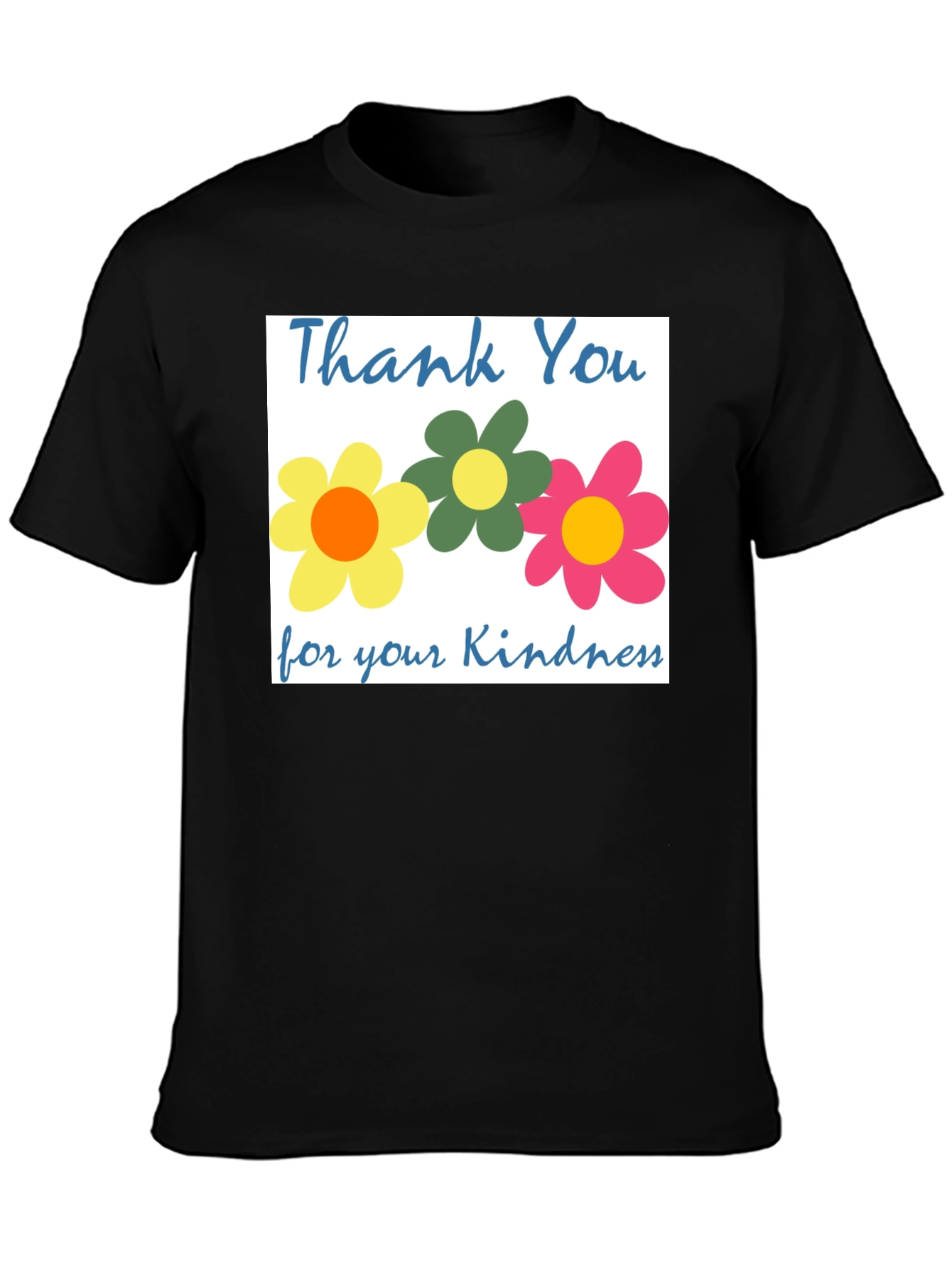 Thank You Flowers T-Shirt - Kindness Appreciation Tee