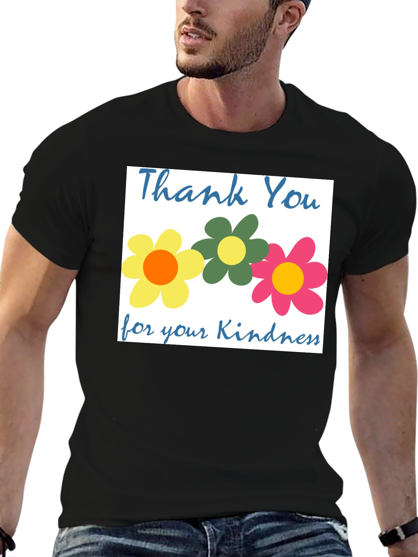Thank You Flowers T-Shirt - Kindness Appreciation Tee