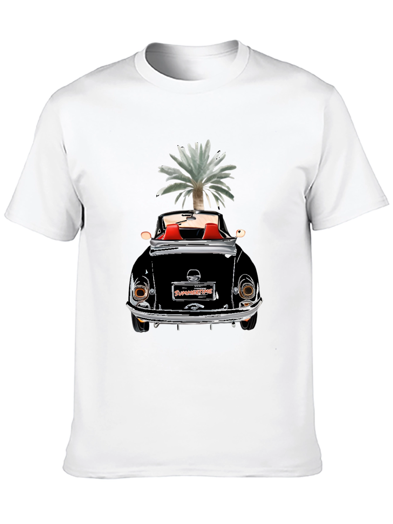 Summertime Convertible Graphic Tee - Black