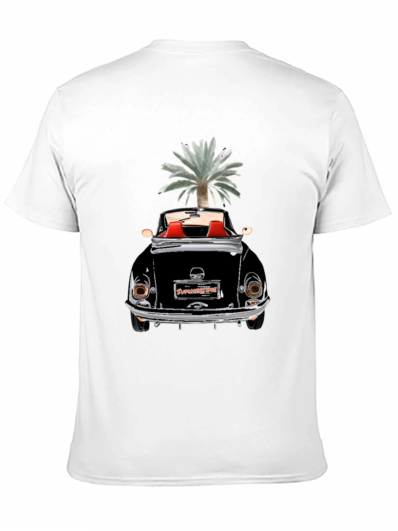 Summertime Convertible Graphic Tee - Black
