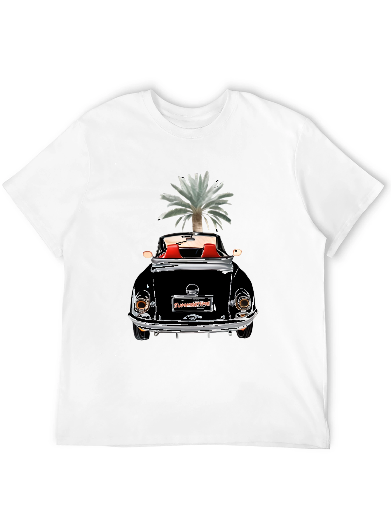 Summertime Convertible Graphic Tee - Black