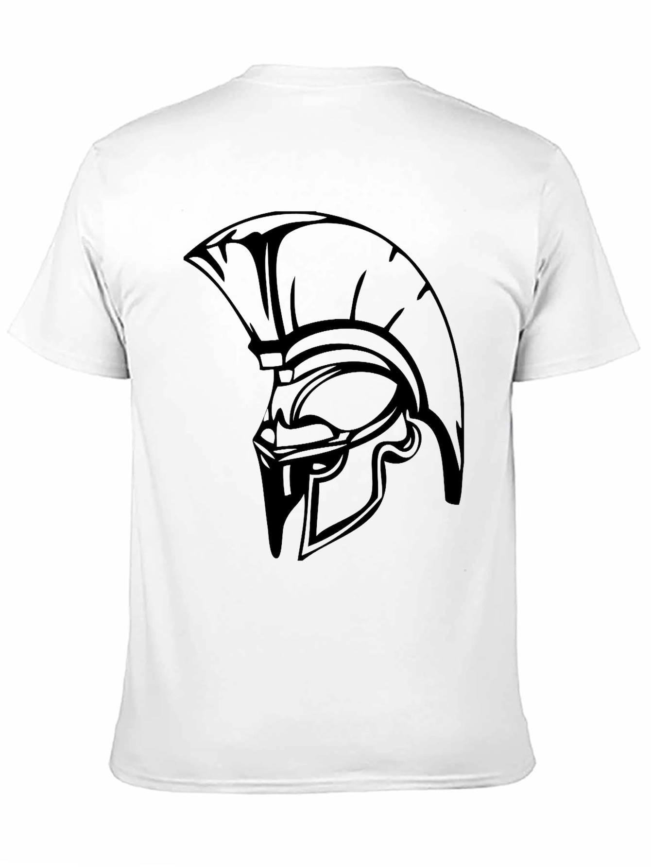 Spartan Helmet Graphic T-Shirt - Black