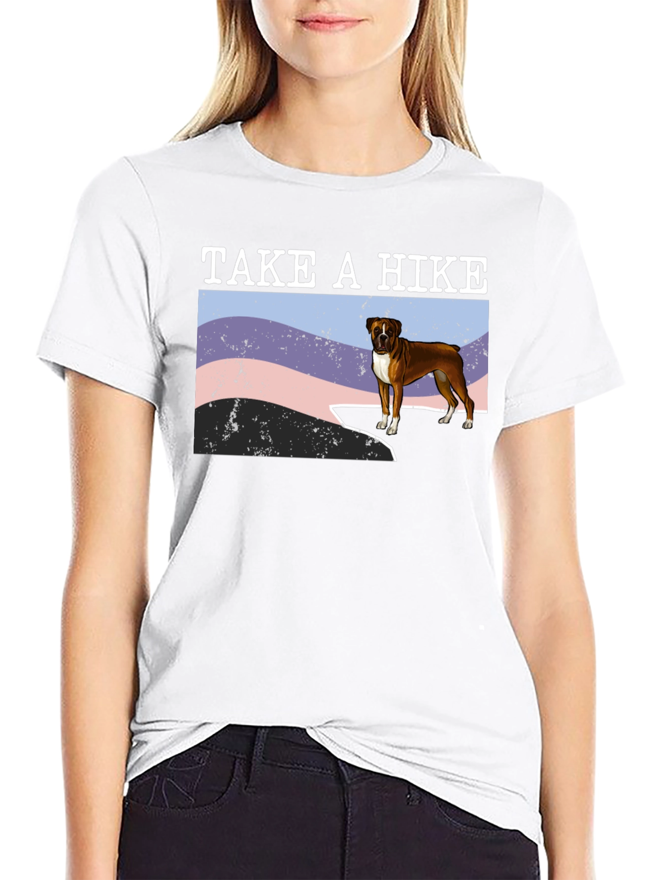 Take A Hike Boxer Dog T-Shirt