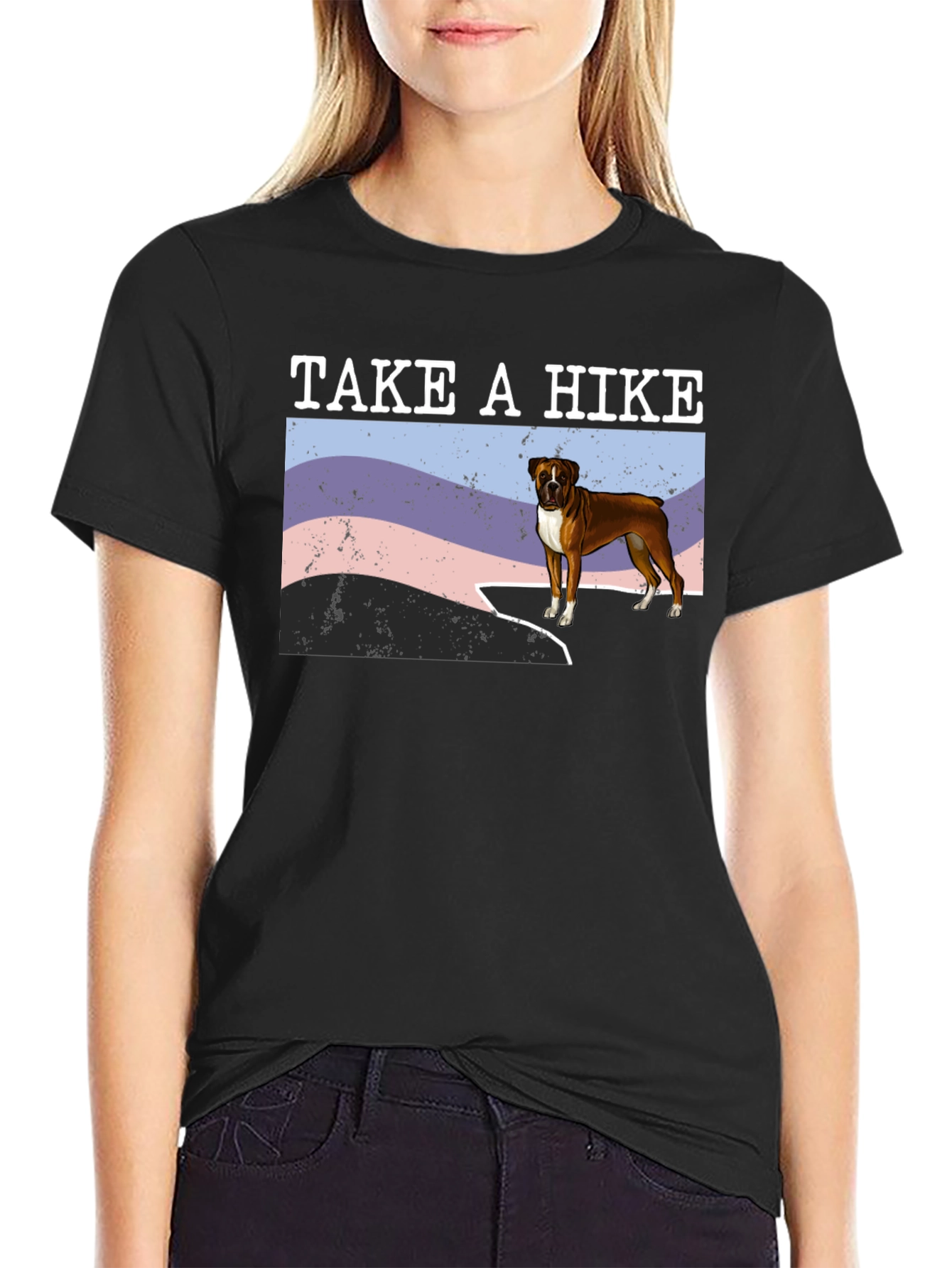 Take A Hike Boxer Dog T-Shirt