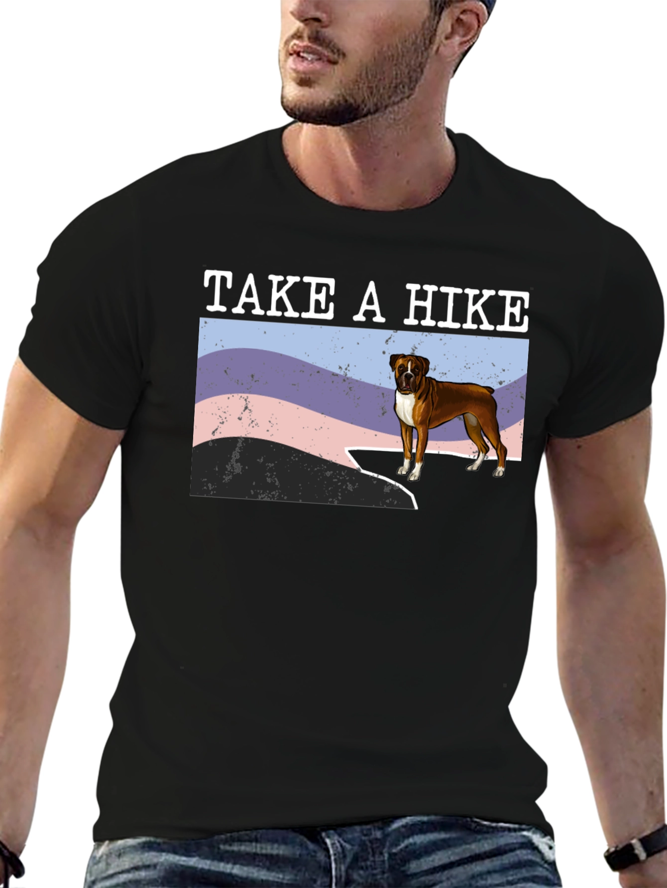 Take A Hike Boxer Dog T-Shirt