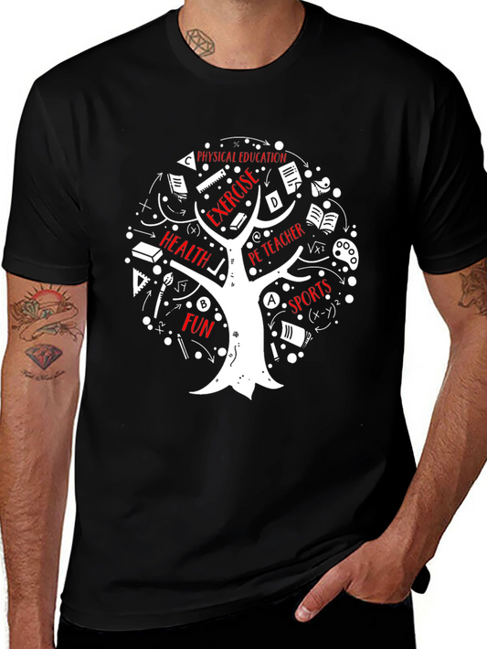 Physical Education Teacher T-Shirt - Exercise Sports Health & Fun