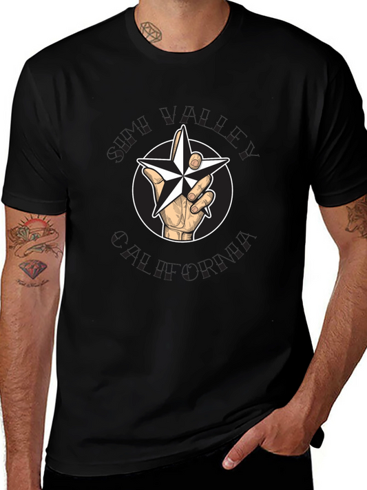 Star Hand Graphic T-Shirt - Black