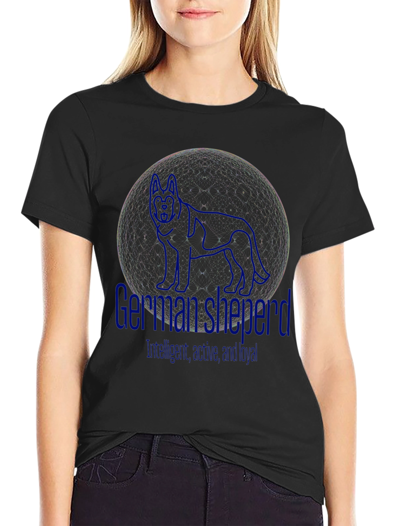 German Shepherd Dog Graphic T-Shirt - Unique Design