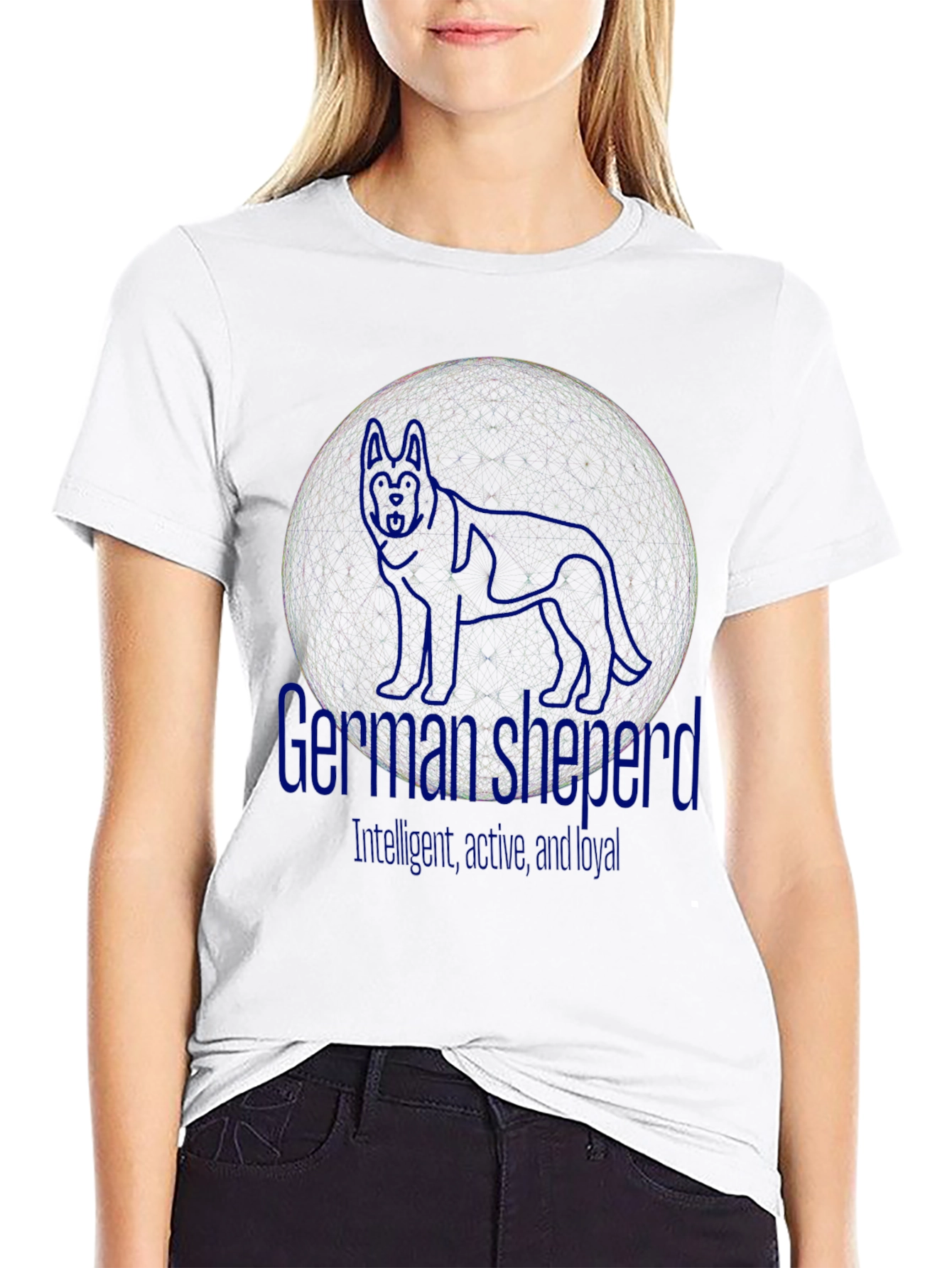 German Shepherd Dog Graphic T-Shirt - Unique Design
