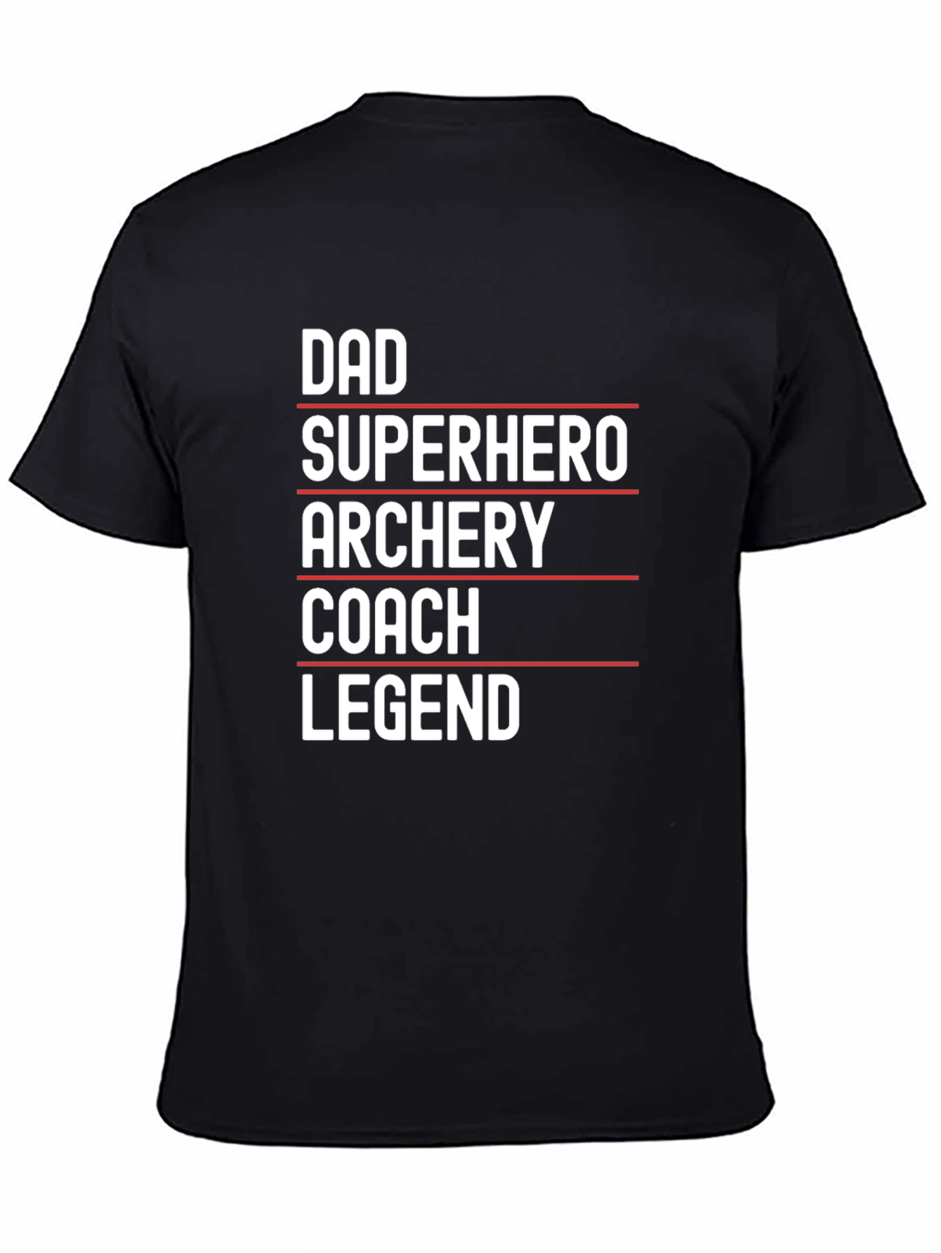 Dad Archery Coach Superhero Legend Graphic T-Shirt