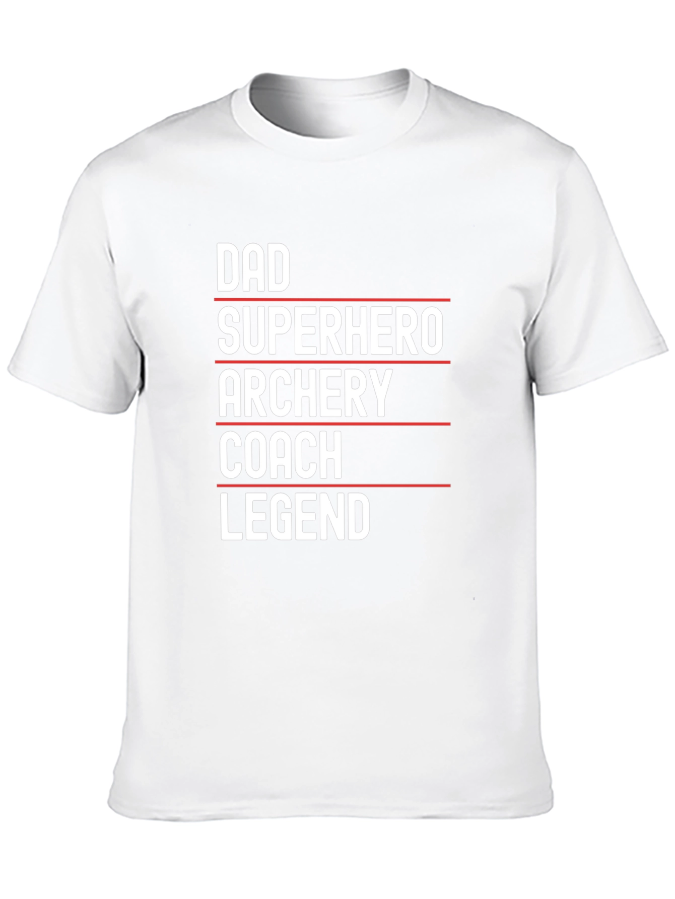 Dad Archery Coach Superhero Legend Graphic T-Shirt