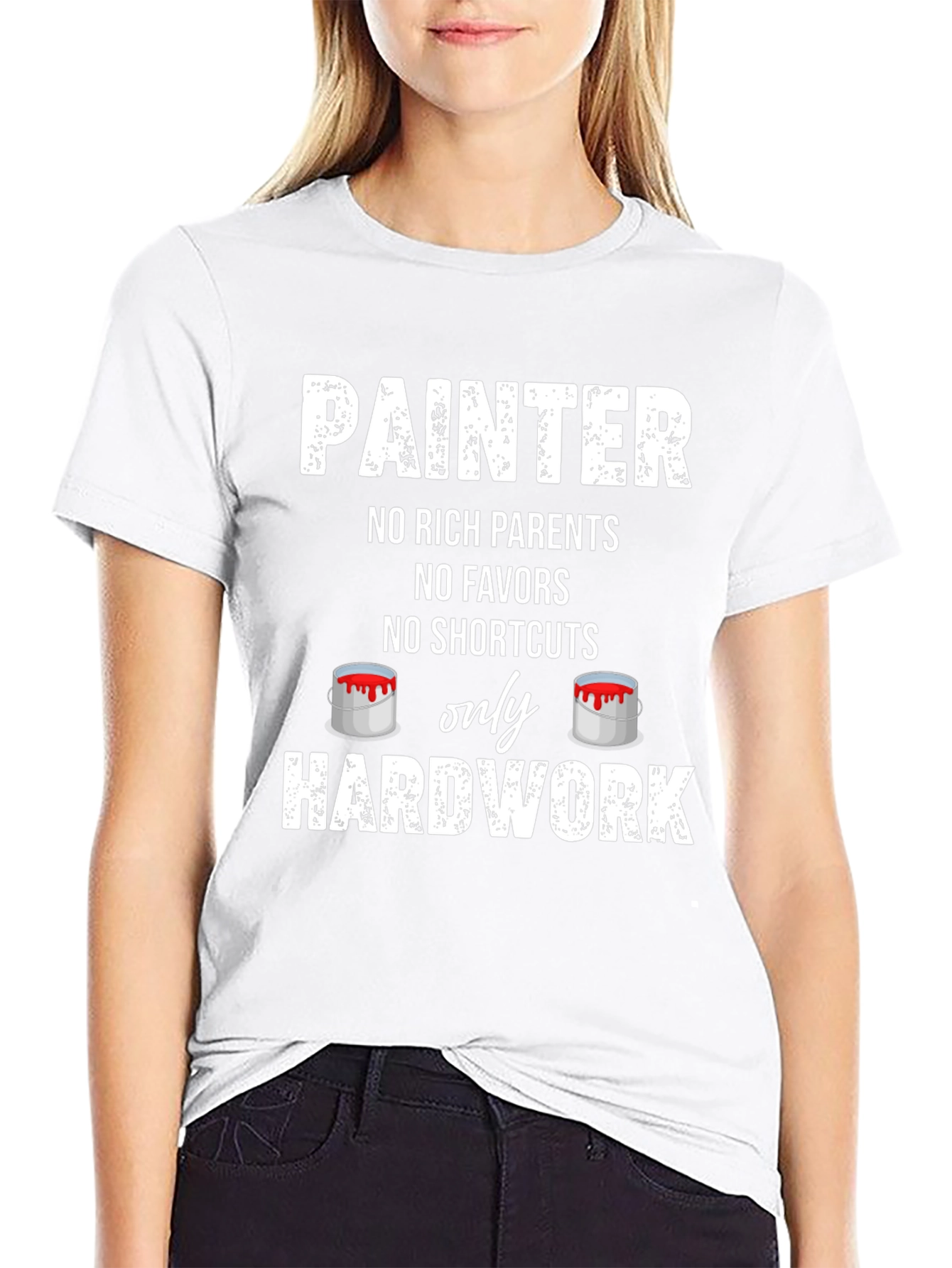 Painter Hard Work T-Shirt - No Shortcuts