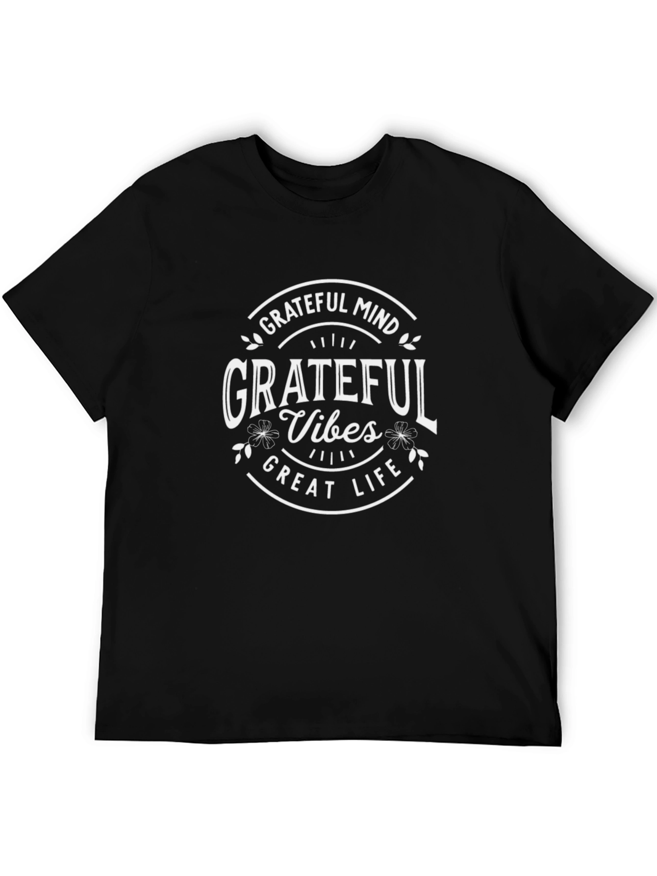 Grateful Vibes Graphic Tee - Black