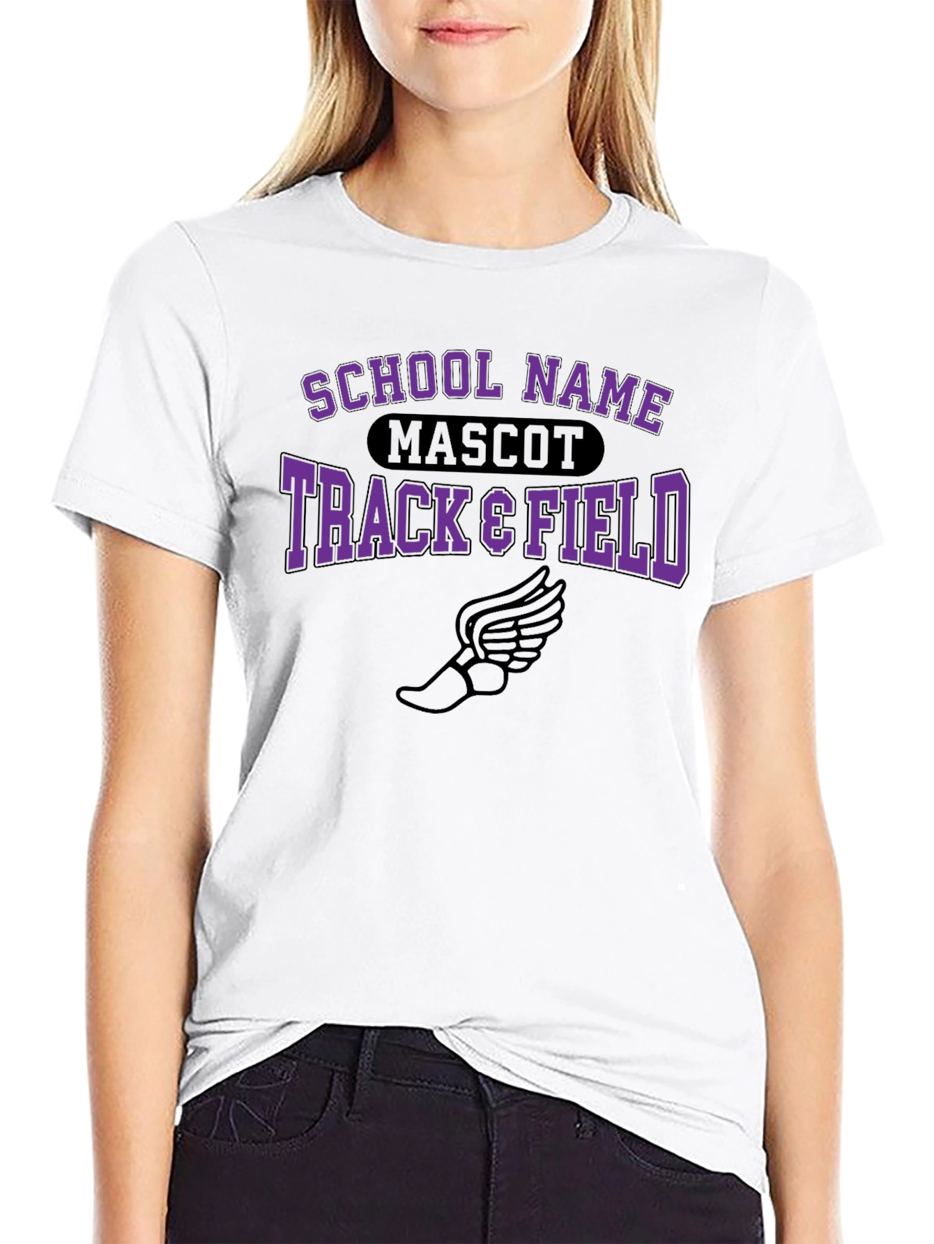 Track & Field School Spirit Graphic Tee