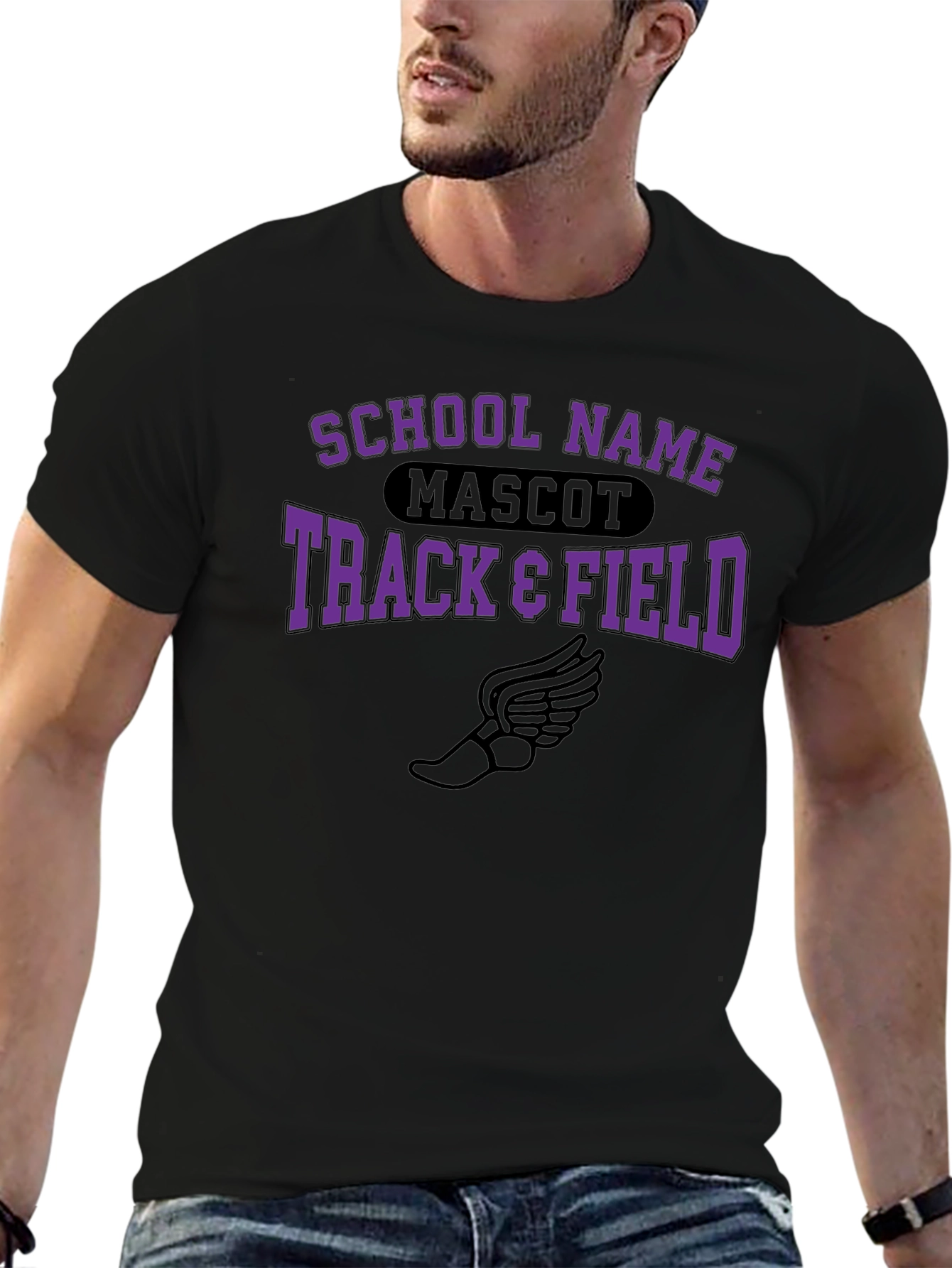Track & Field School Spirit Graphic Tee