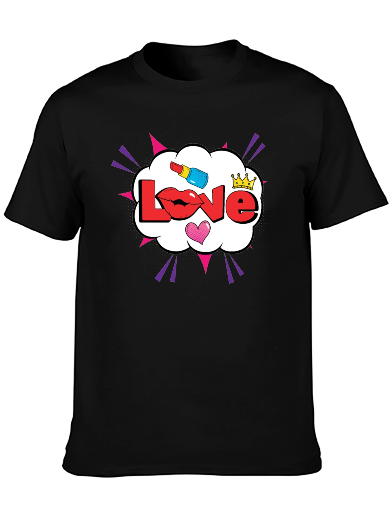 Love Pop Art Graphic T-Shirt