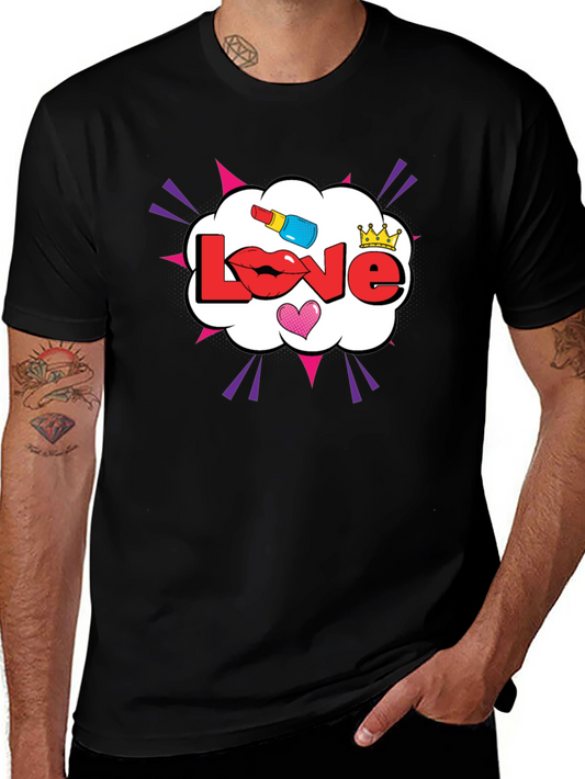 Love Pop Art Graphic T-Shirt