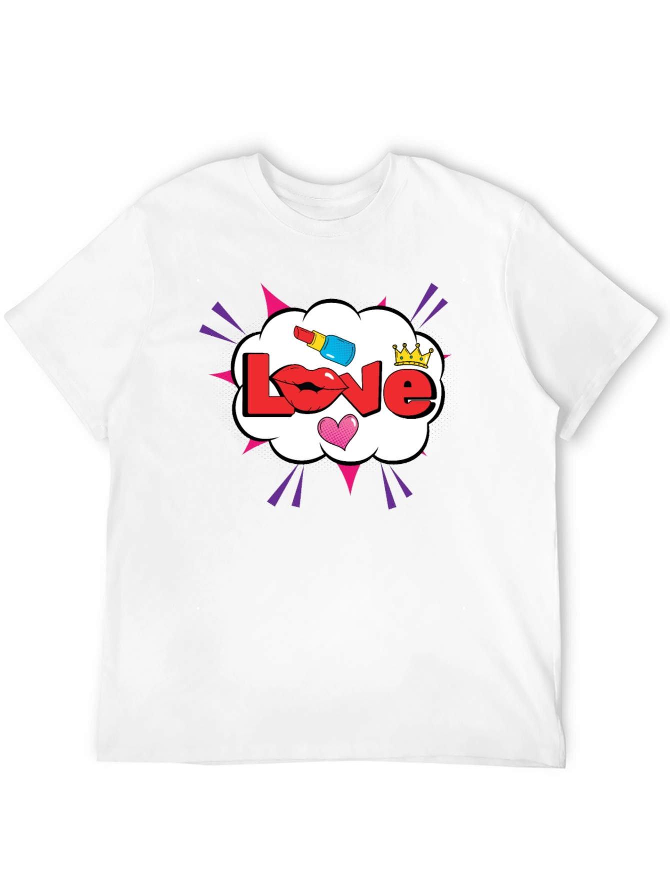 Love Pop Art Graphic T-Shirt