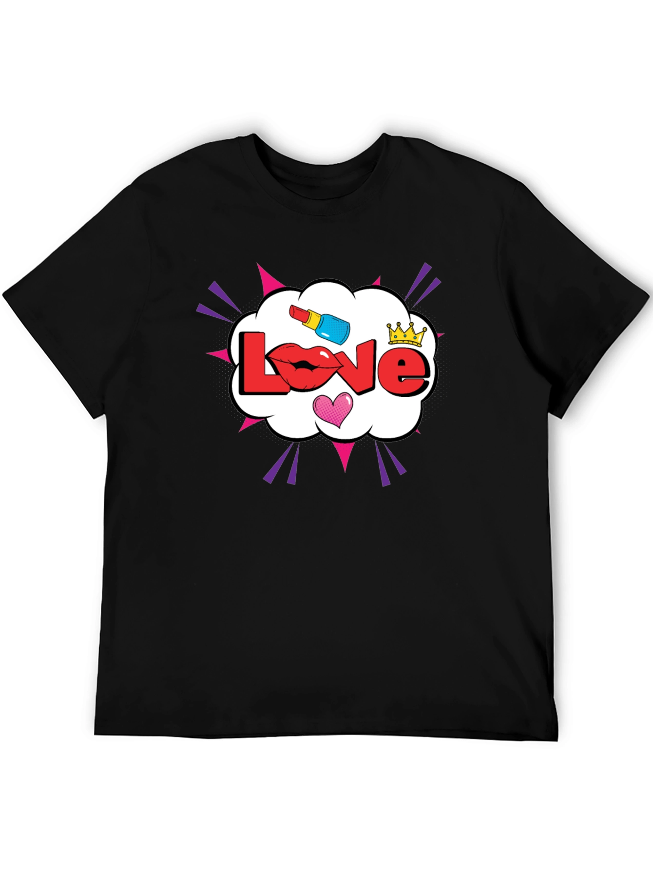 Love Pop Art Graphic T-Shirt