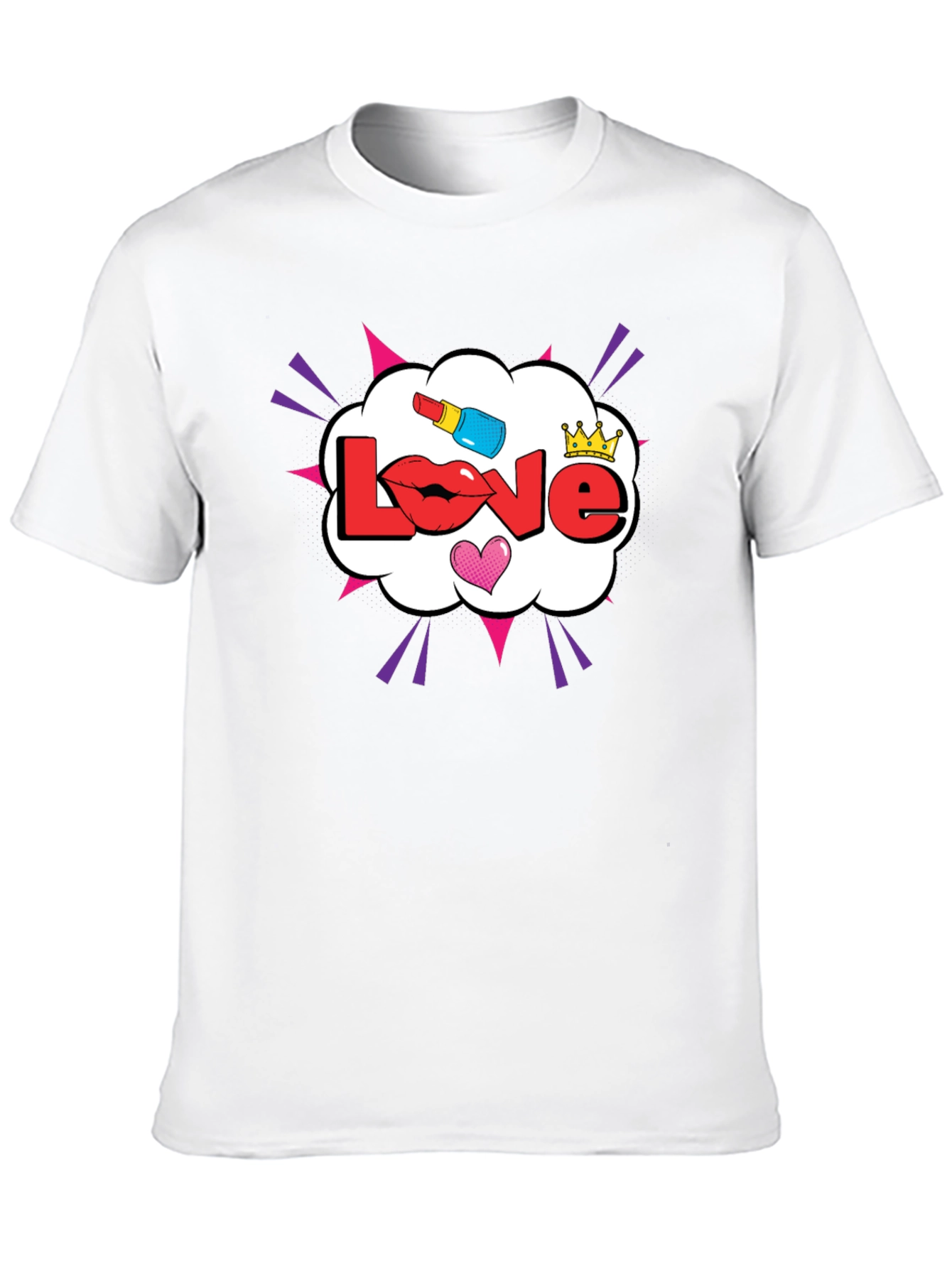 Love Pop Art Graphic T-Shirt