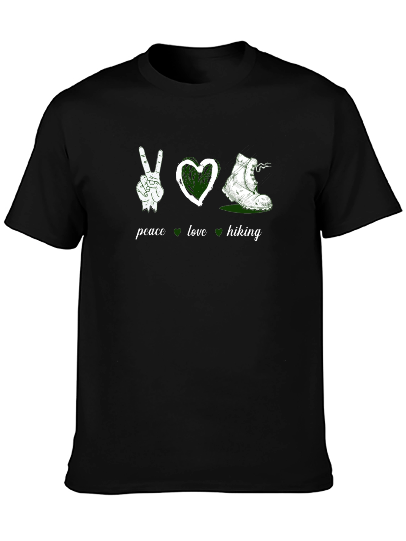 Peace Love Hiking Graphic Tee