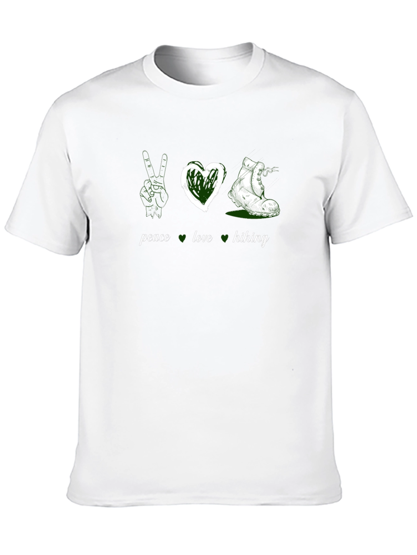 Peace Love Hiking Graphic Tee