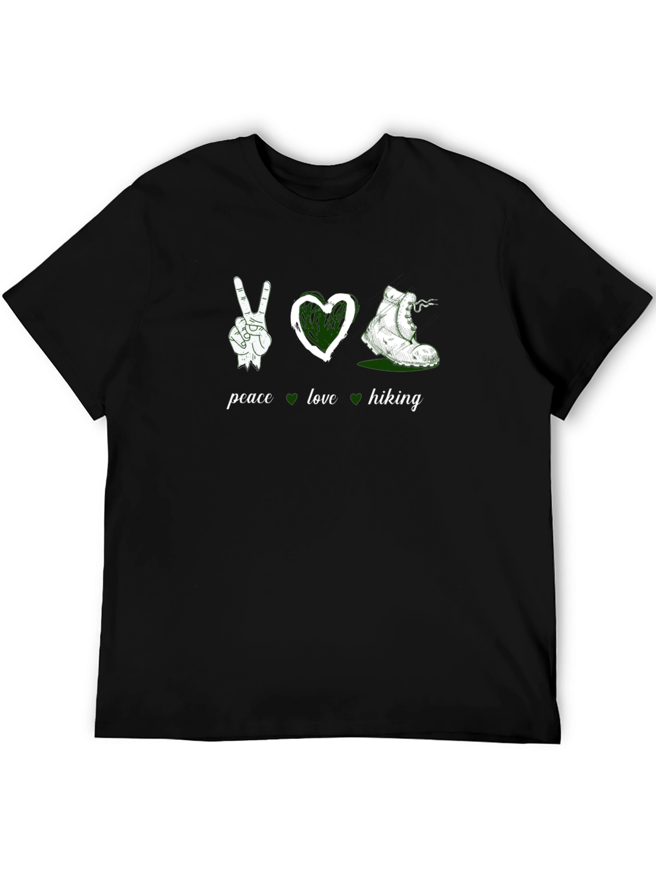 Peace Love Hiking Graphic Tee