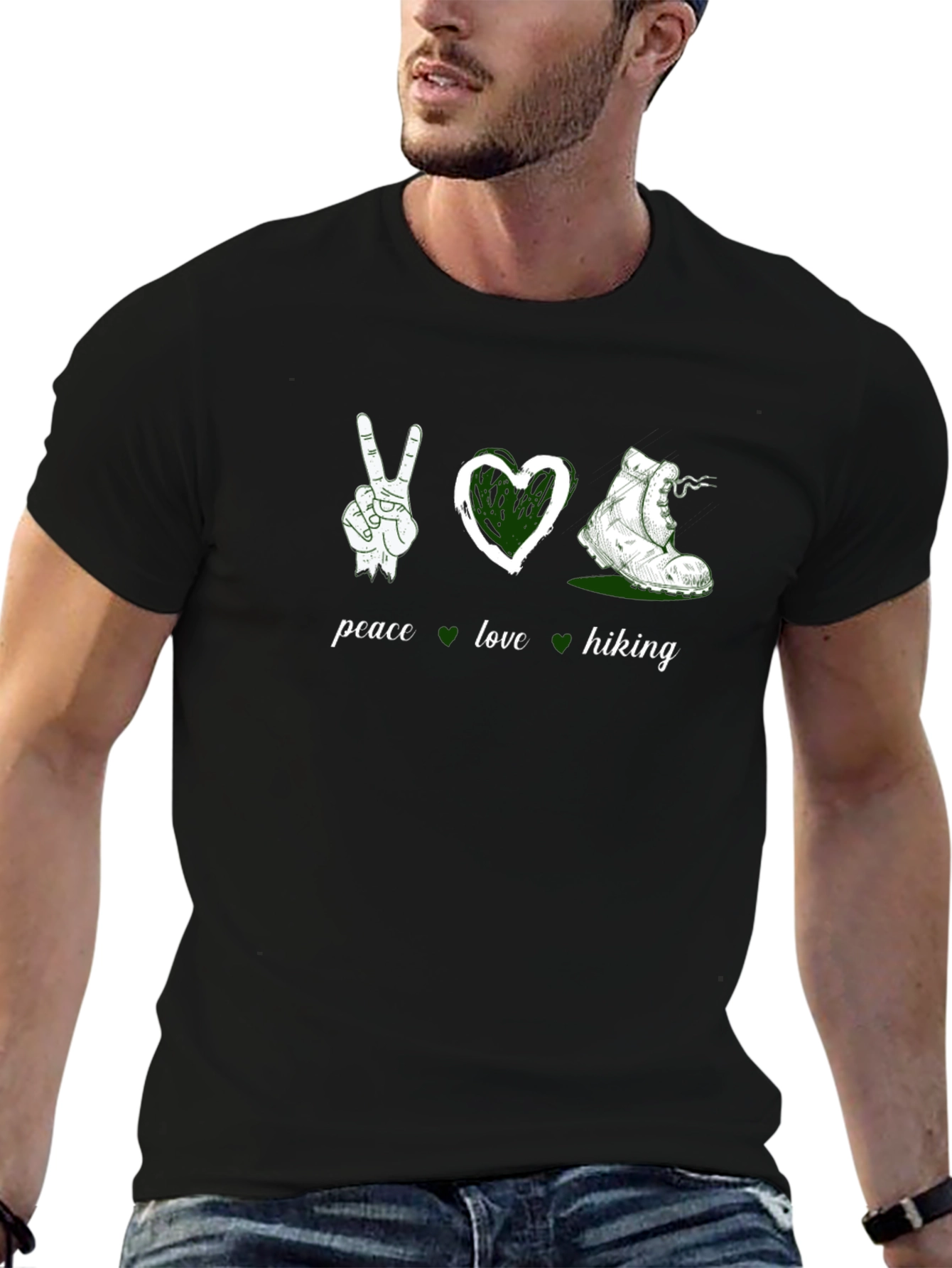 Peace Love Hiking Graphic Tee