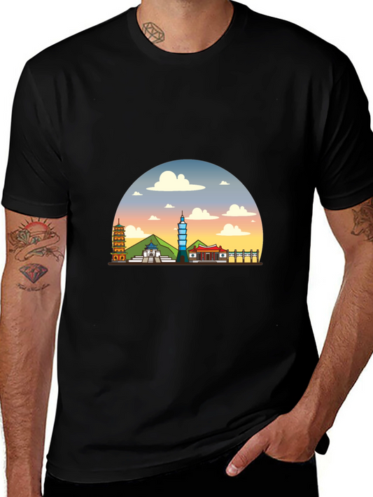 Taiwan Skyline Graphic Tee