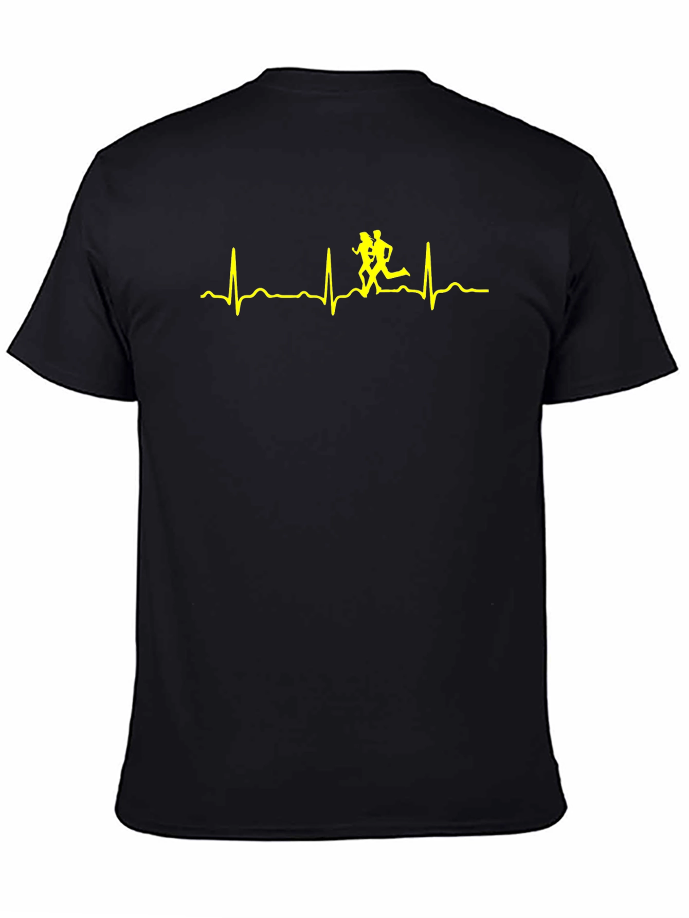 Runners Heartbeat T-Shirt - Black