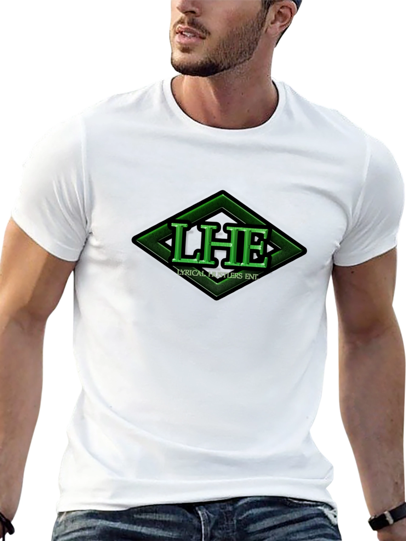 Lyrical Hustlers ENT. Black Graphic Tee