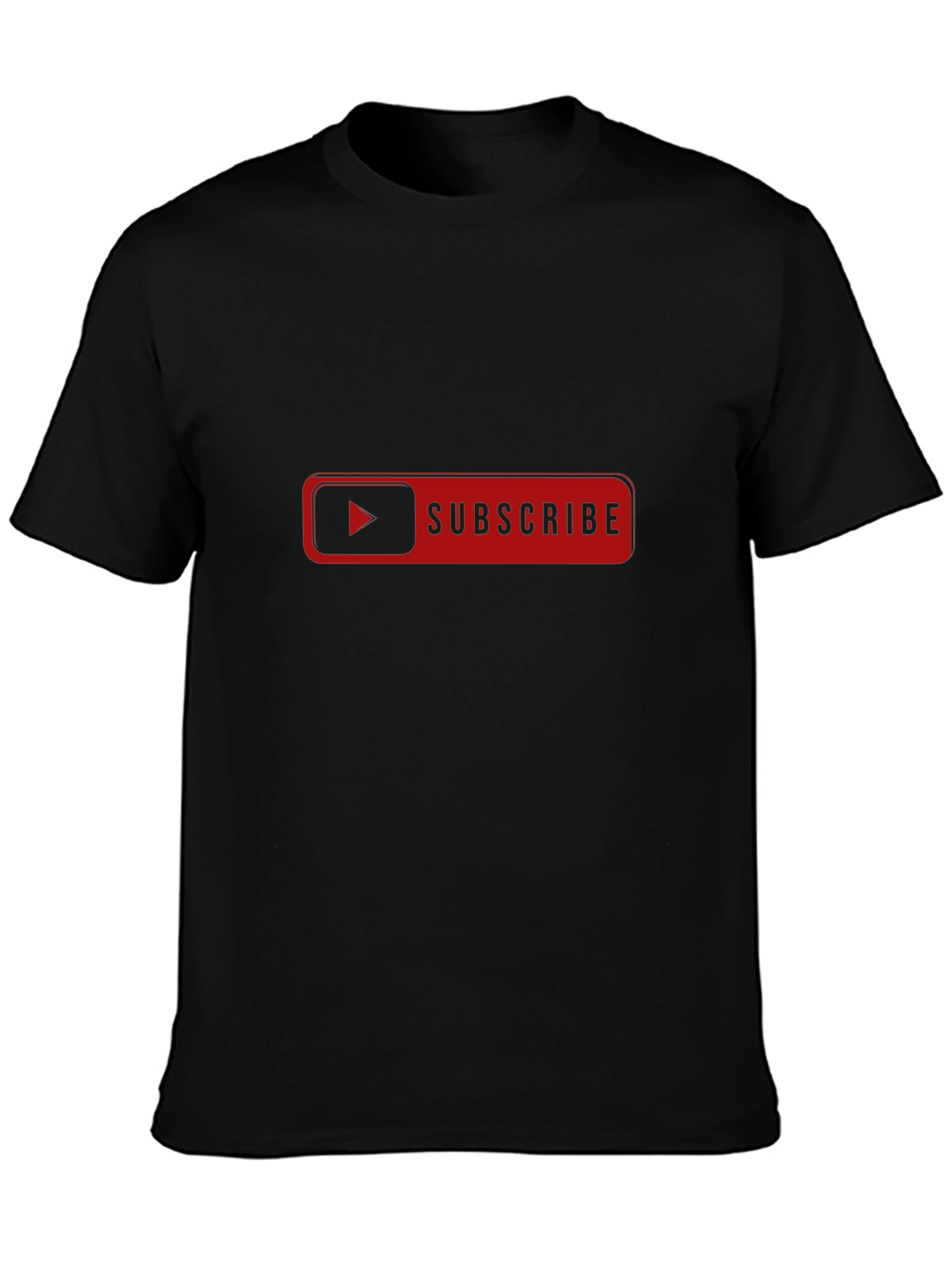 Subscribe Graphic Tee - Black Cotton T-Shirt