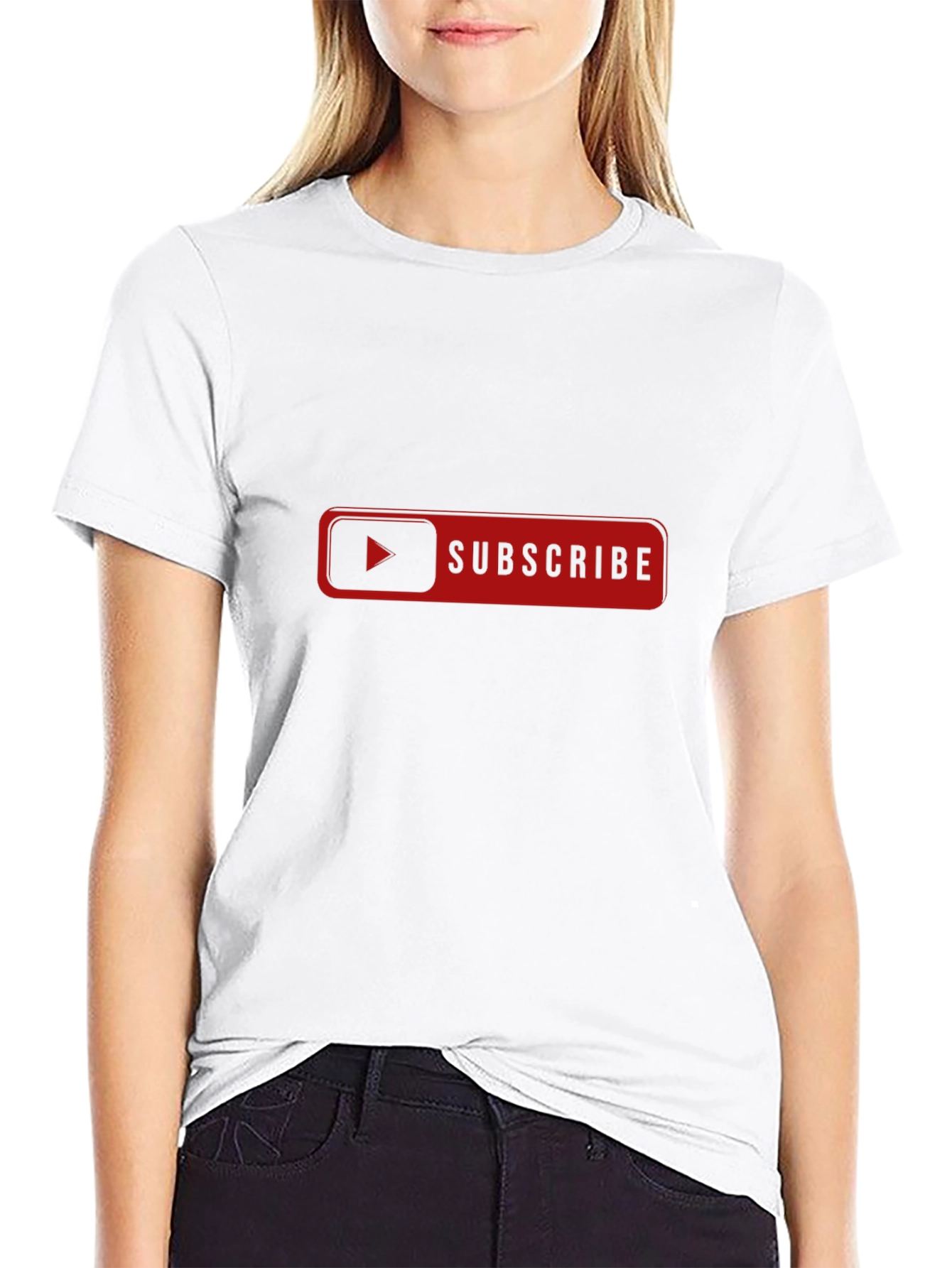 Subscribe Graphic Tee - Black Cotton T-Shirt