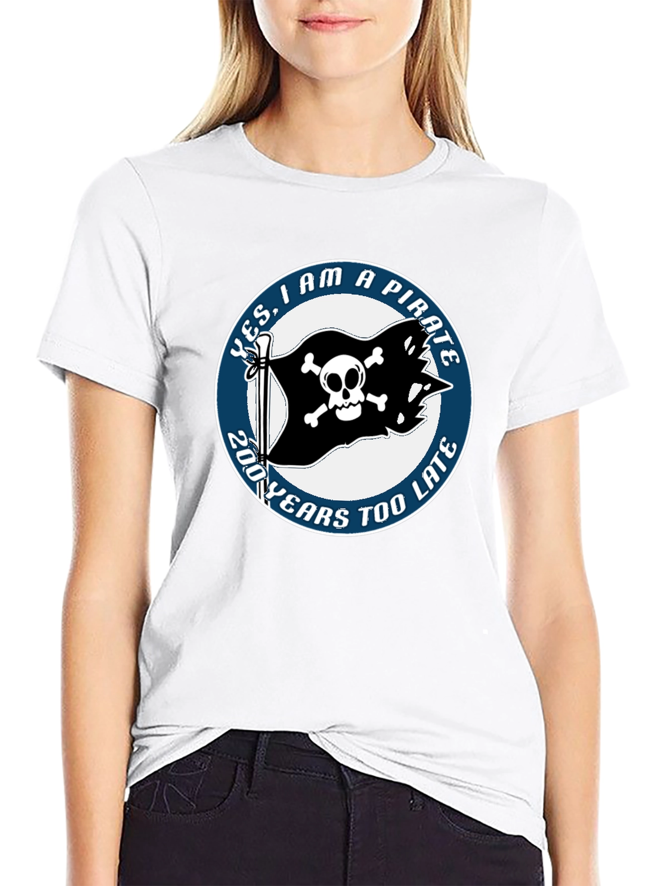 Pirate T-Shirt - Funny Skull and Crossbones Tee