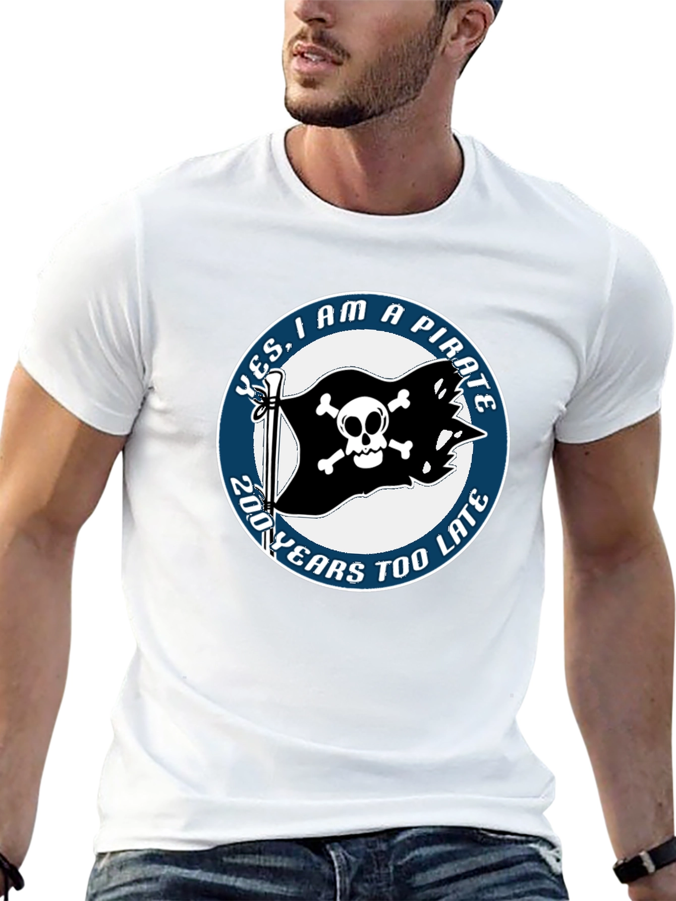 Pirate T-Shirt - Funny Skull and Crossbones Tee