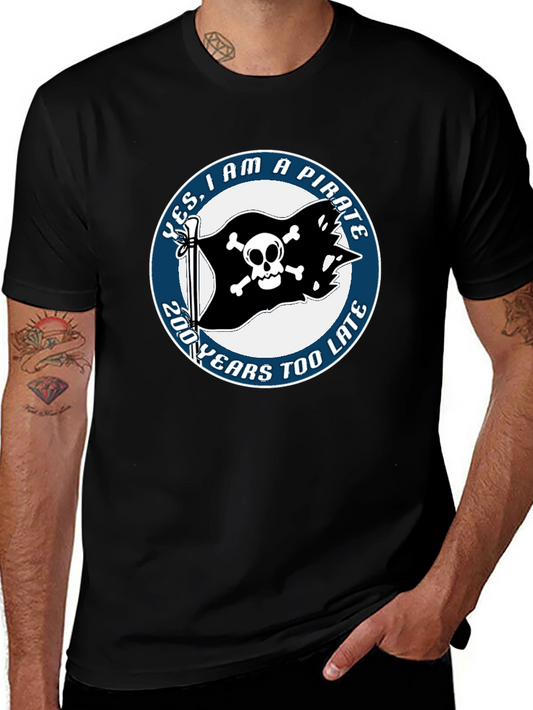 Pirate T-Shirt - Funny Skull and Crossbones Tee
