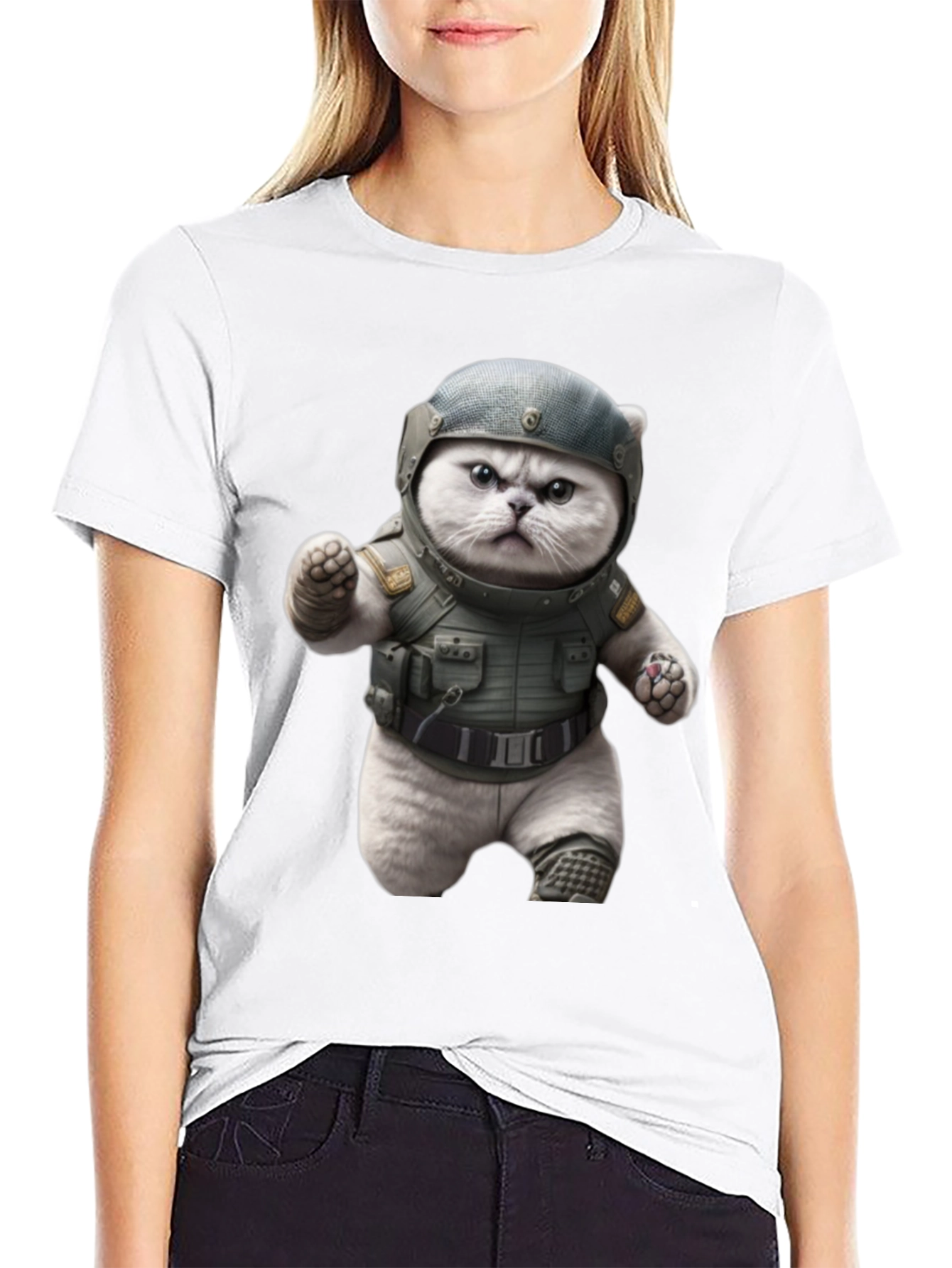 Tactical Cat T-Shirt - Military Grade Humor